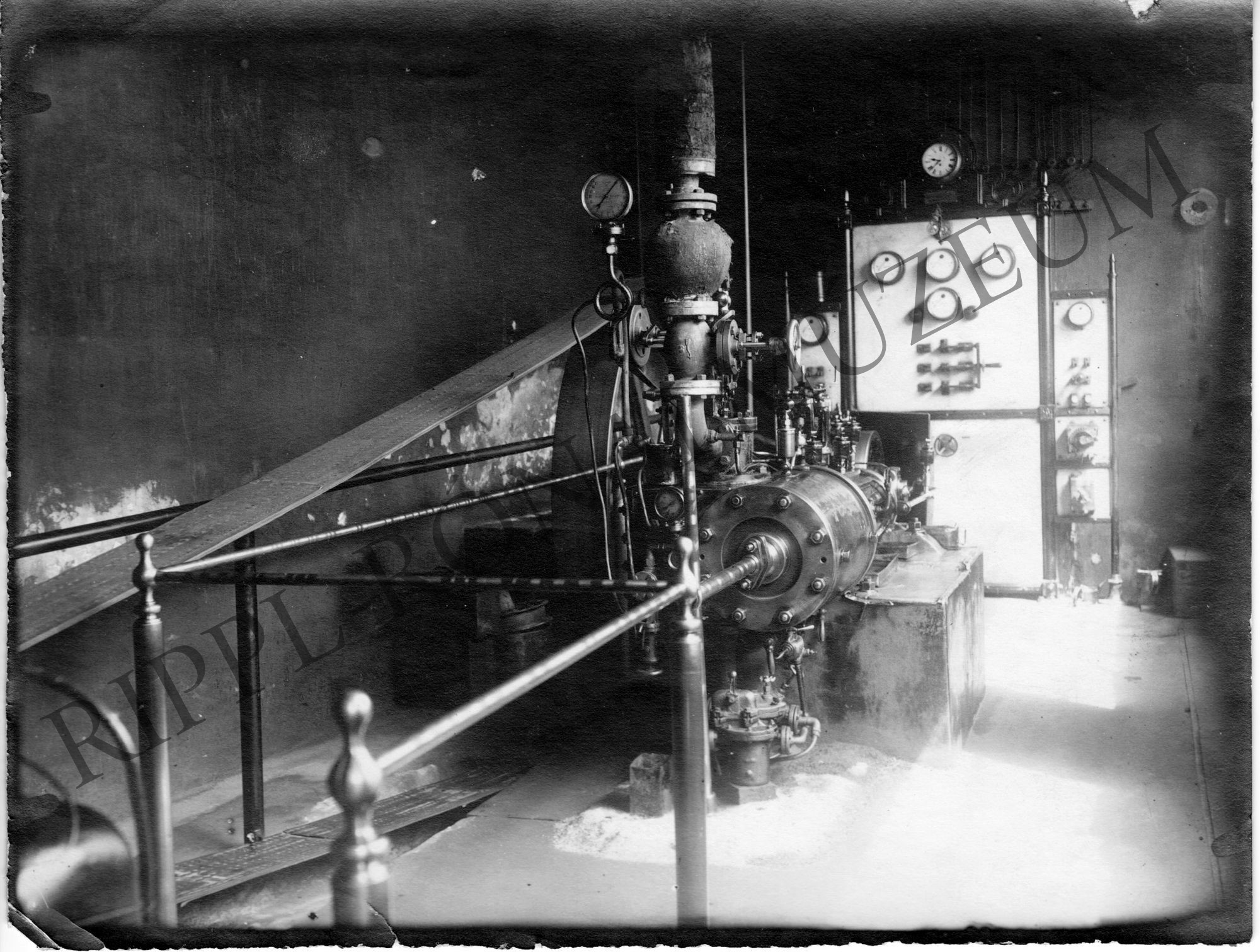 Részlet a kaposvári első villanytelepből (Rippl-Rónai Múzeum CC BY-NC-SA)