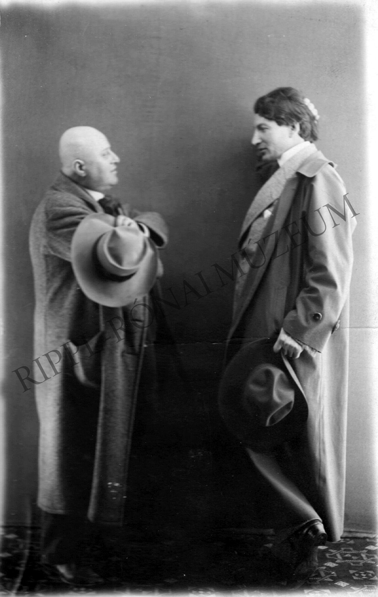 Rippl-Rónai Ödön és Réz Pál újságíró, 1910-es évek. (Rippl-Rónai Múzeum CC BY-NC-SA)