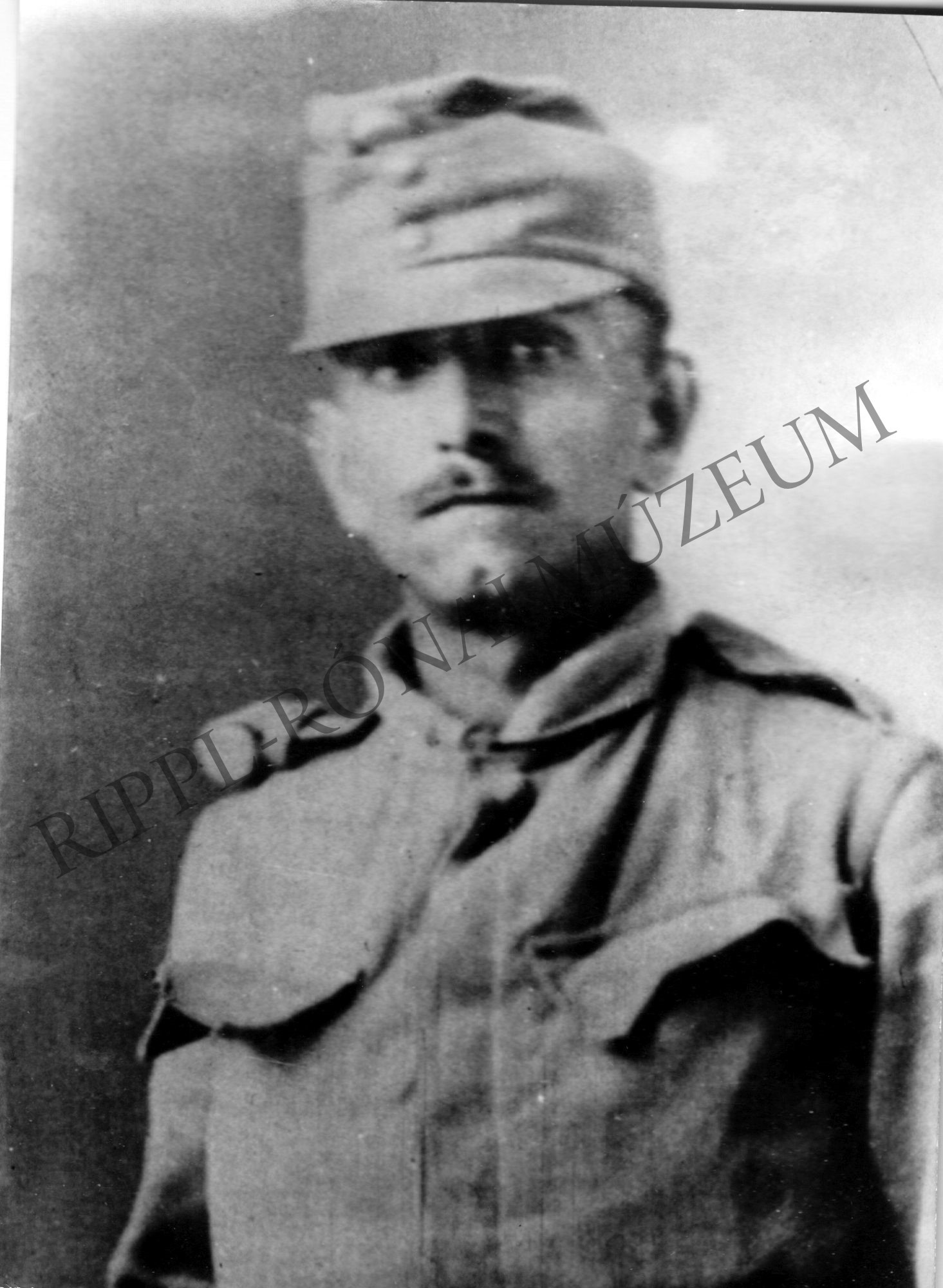 Szalma István (1886-1919) katonaruhában (Rippl-Rónai Múzeum CC BY-NC-SA)