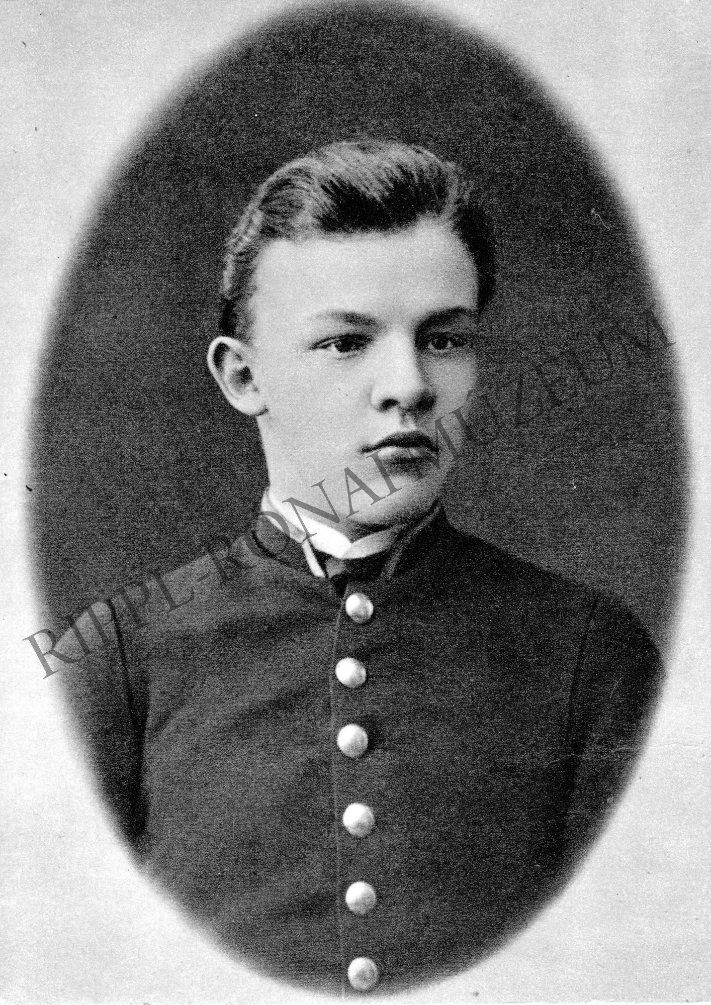 V. I. Uljanov (Lenin) gimnazista korában - Szimbirszk, 1887. (Rippl-Rónai Múzeum CC BY-NC-SA)