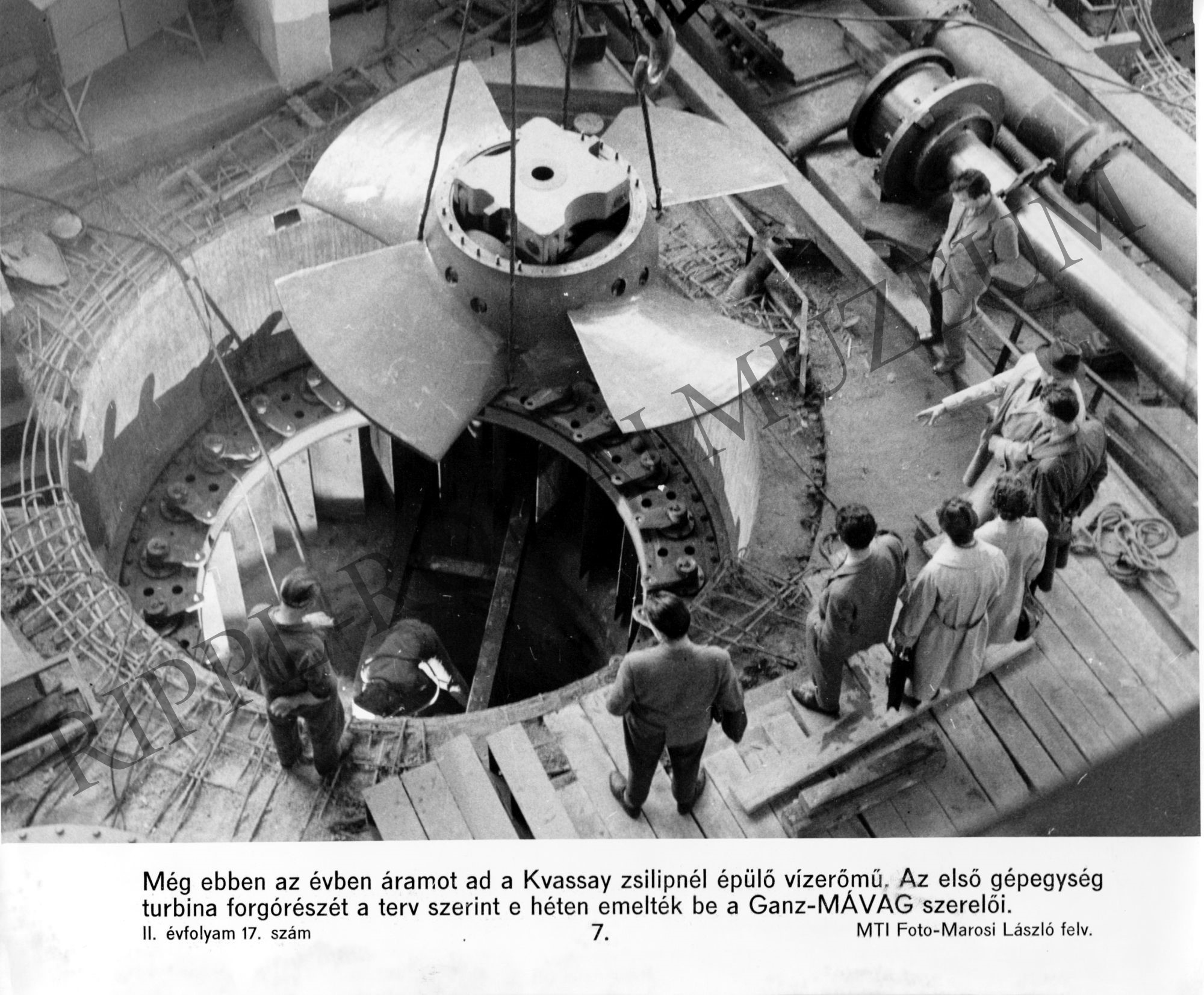 Vízierőmű turbinájának forgórésze (Rippl-Rónai Múzeum CC BY-NC-SA)