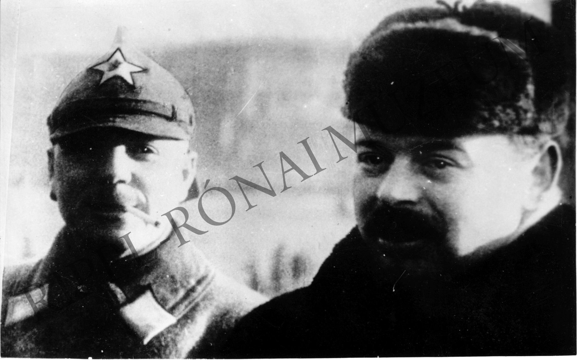 Vorosilov és Kun Béla a szovjet polgárháborúban (Rippl-Rónai Múzeum CC BY-NC-SA)
