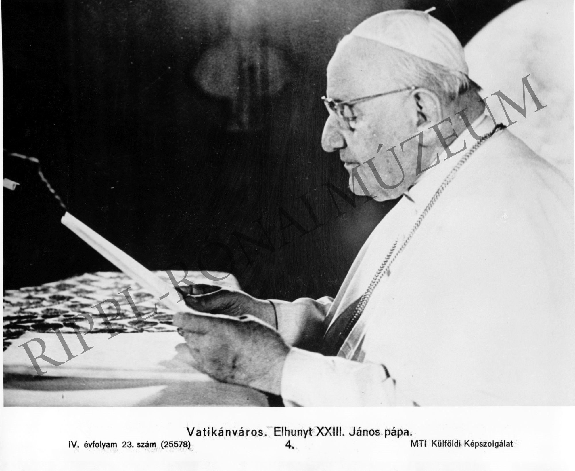 XXIII. János pápa (Rippl-Rónai Múzeum CC BY-NC-SA)