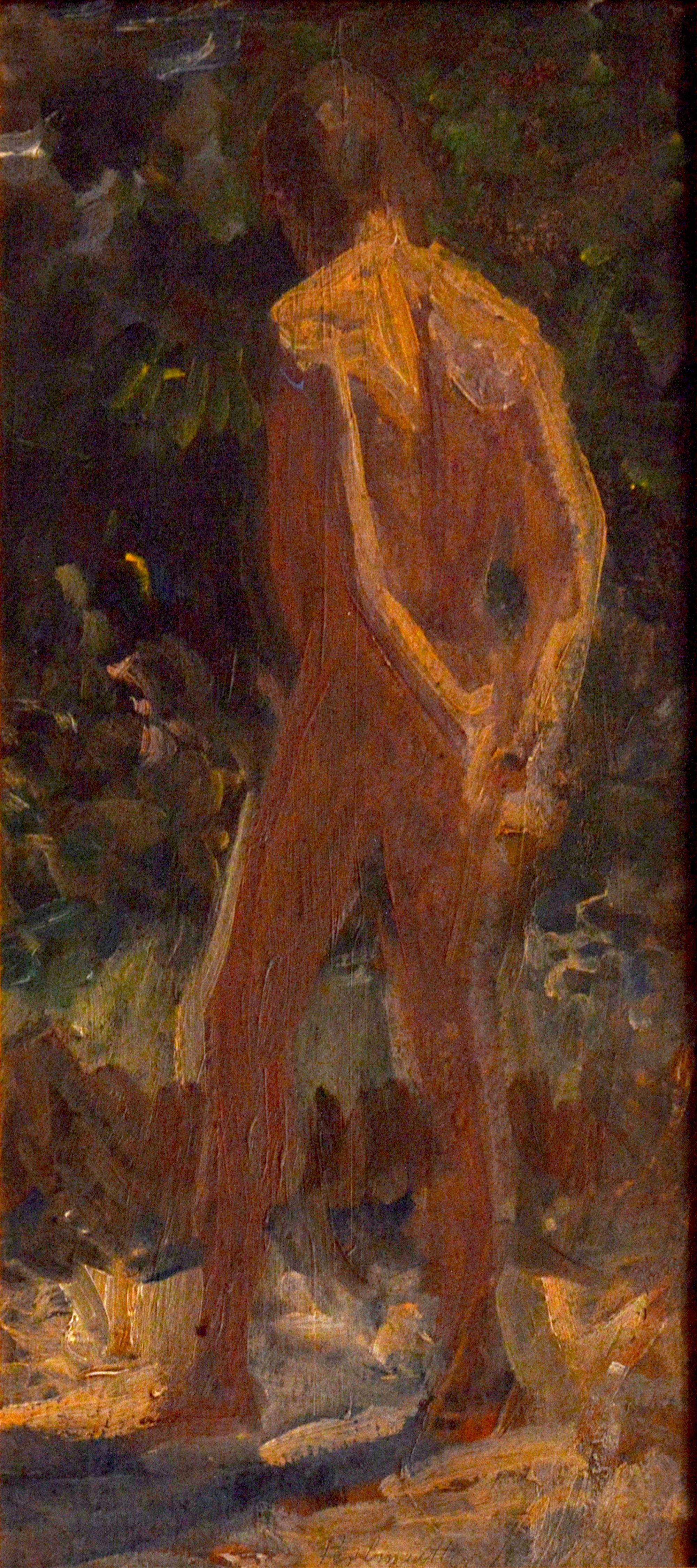 Álló férfi akt (Rippl-Rónai Múzeum CC BY-NC-ND)