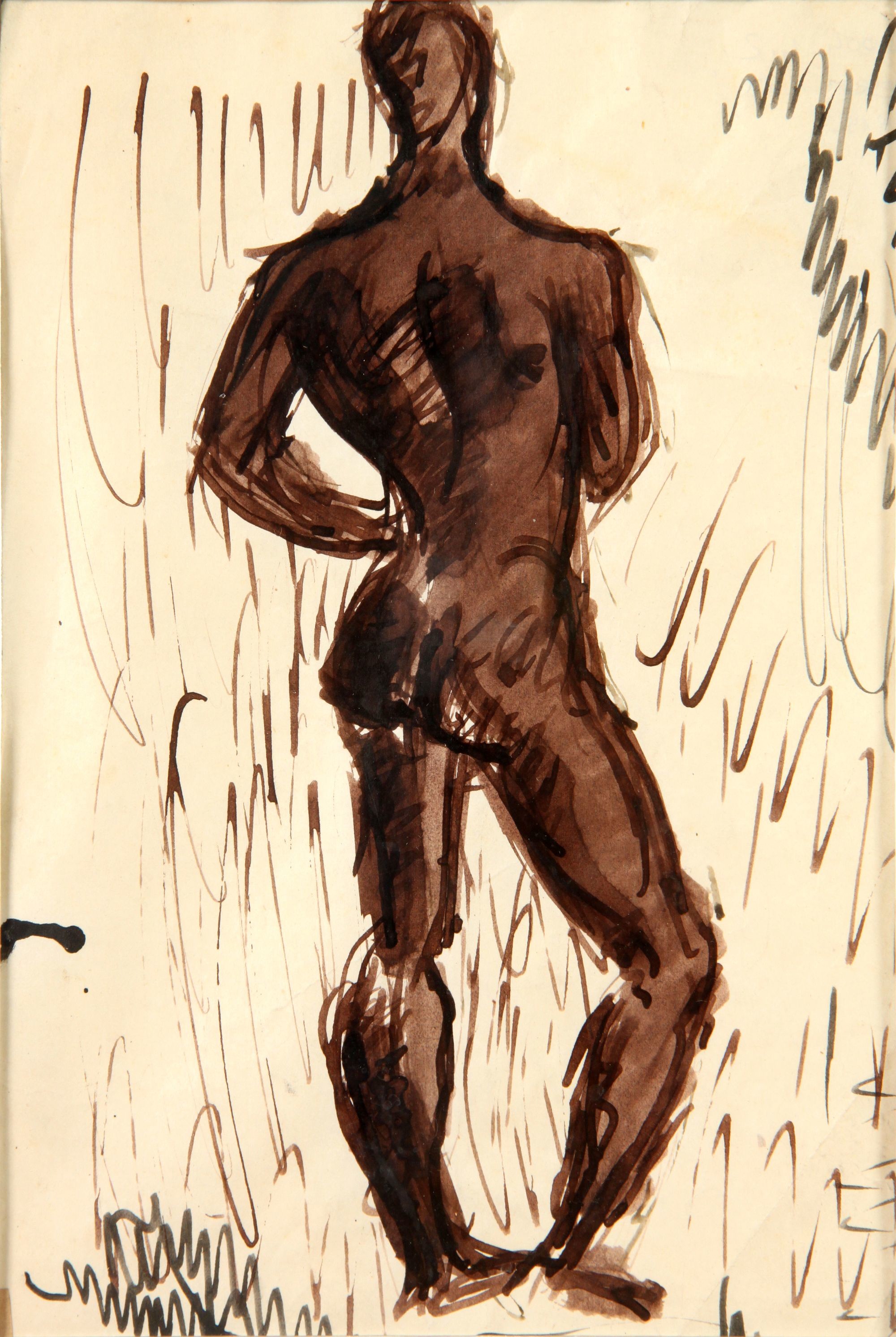 Álló férfiakt (Rippl-Rónai Múzeum CC BY-NC-SA)