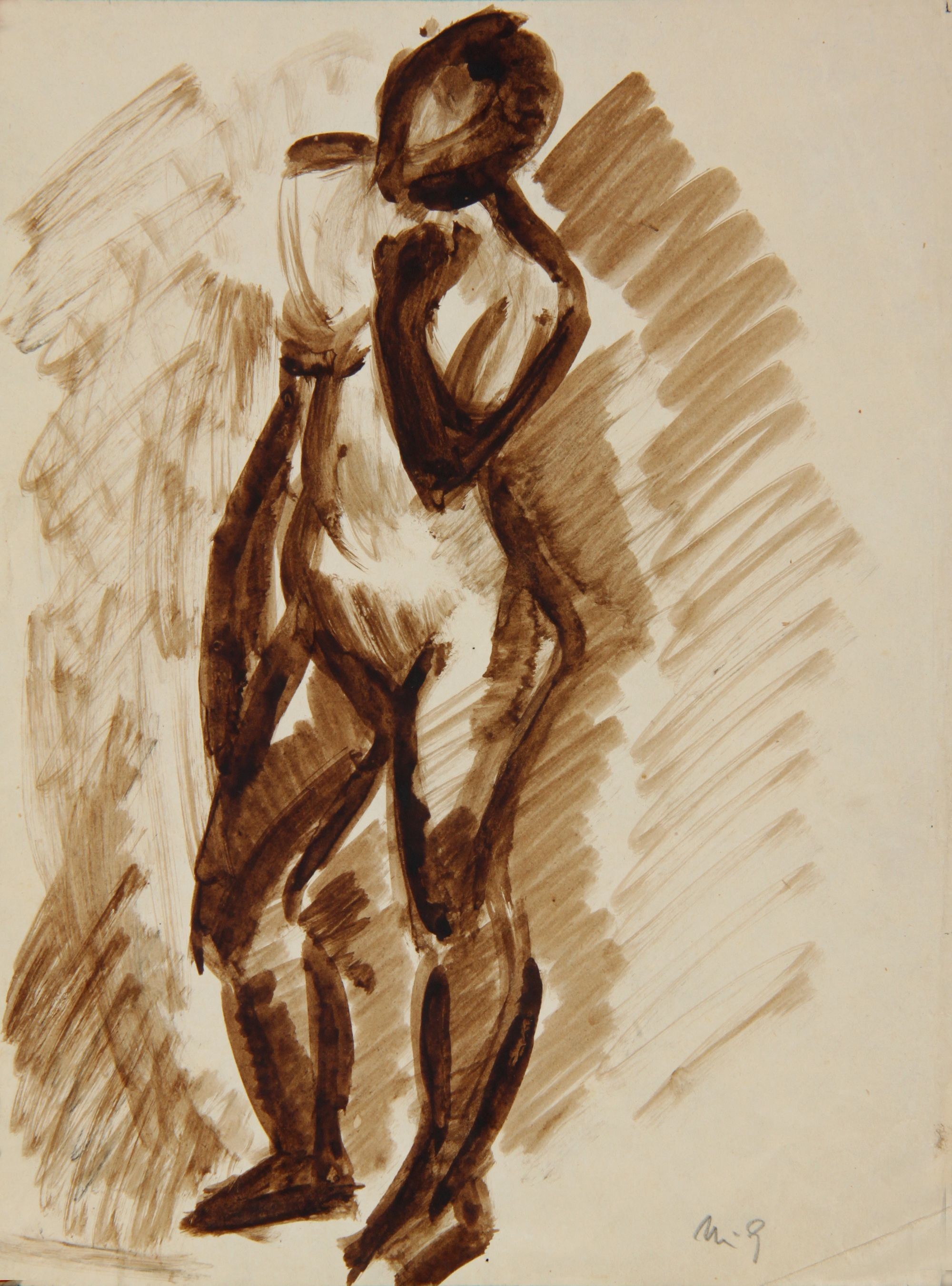 Álló női akt (Rippl-Rónai Múzeum CC BY-NC-SA)