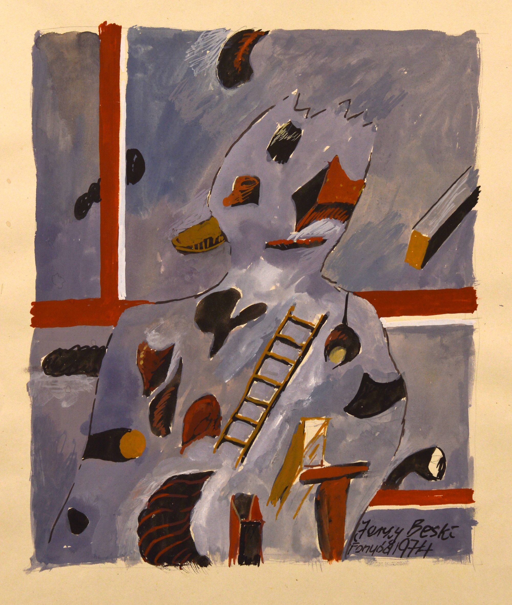 Árnyak, 1974. (Rippl-Rónai Múzeum CC BY-NC-ND)