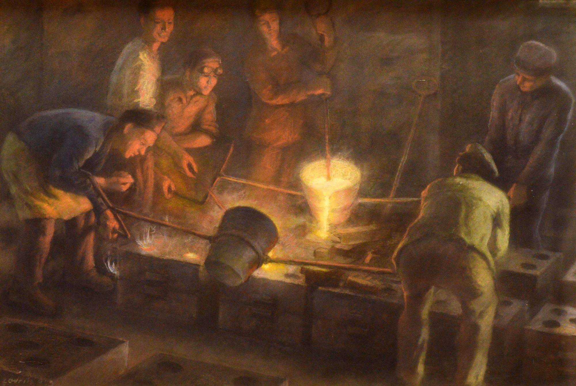 Öntik a vasat (Rippl-Rónai Múzeum CC BY-NC-SA)