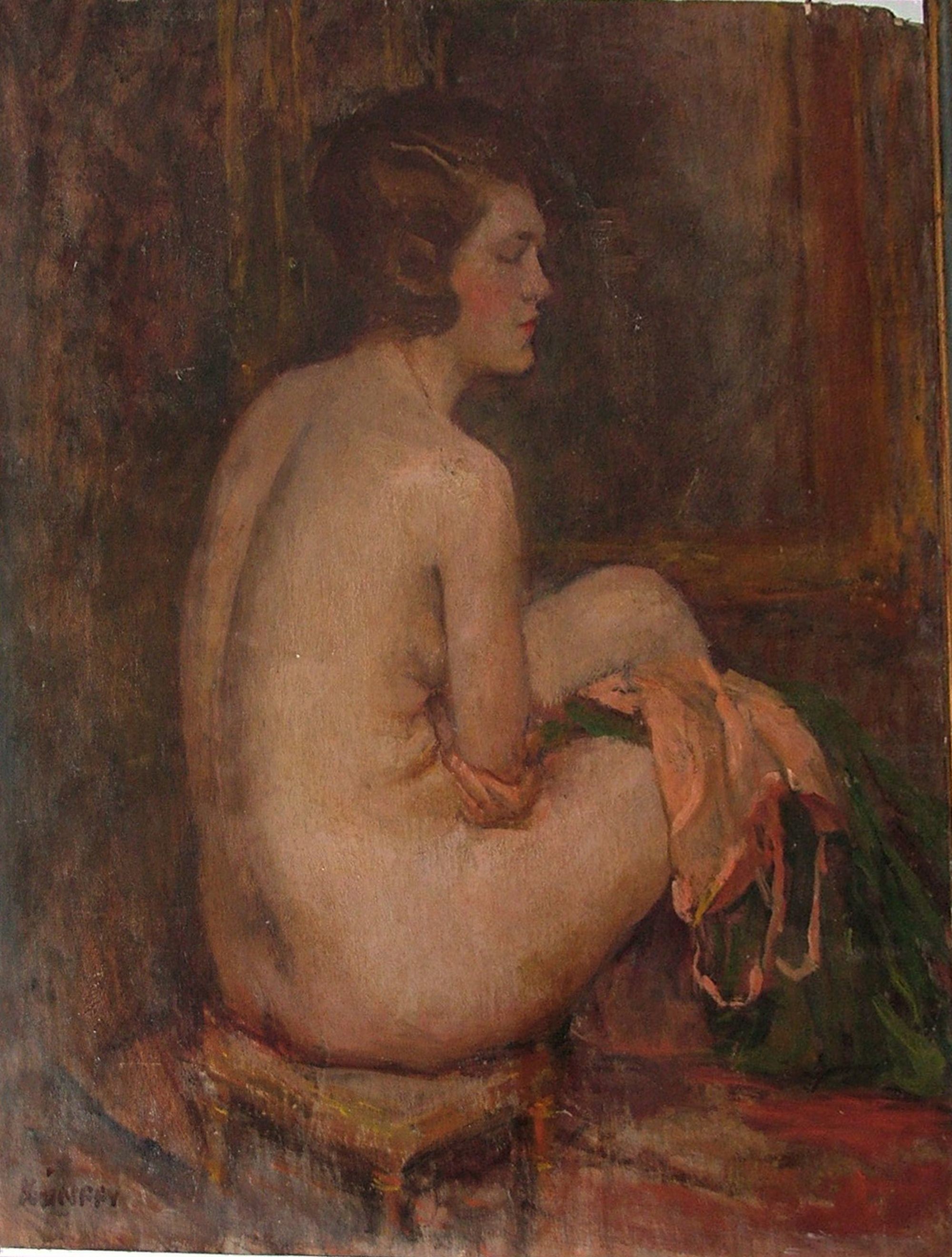 Ülő női akt (Rippl-Rónai Múzeum CC BY-NC-ND)