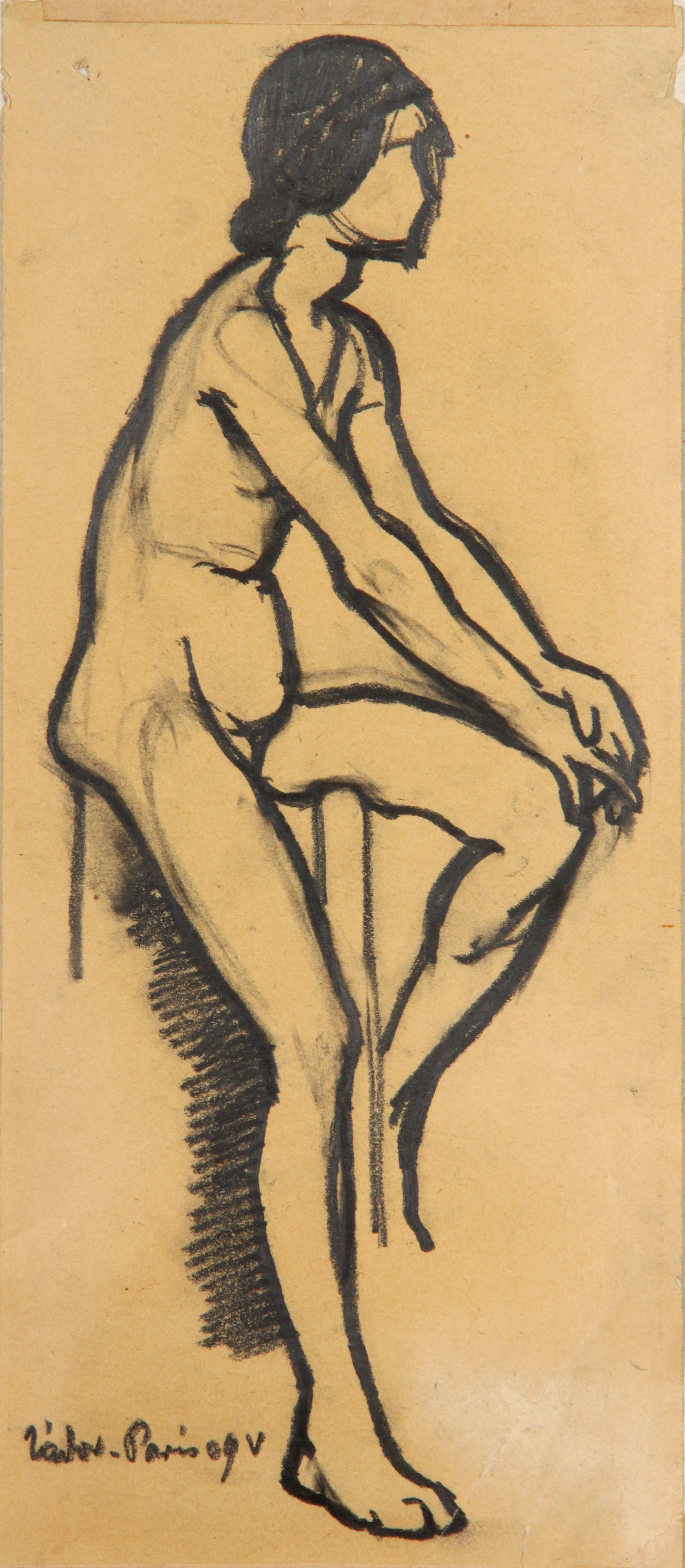 Ülő női akt (Rippl-Rónai Múzeum CC BY-NC-SA)
