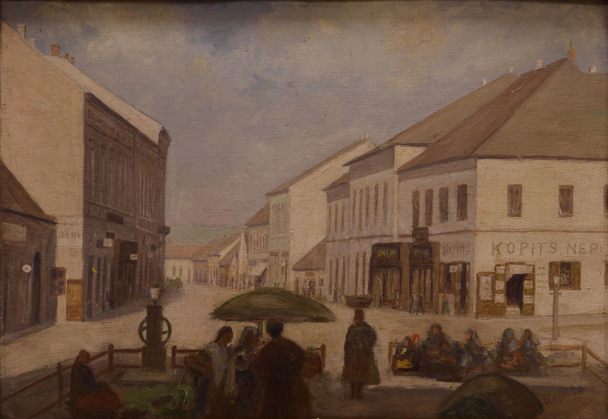 A kaposvári régi Korona utca (Rippl-Rónai Múzeum CC BY-NC-ND)