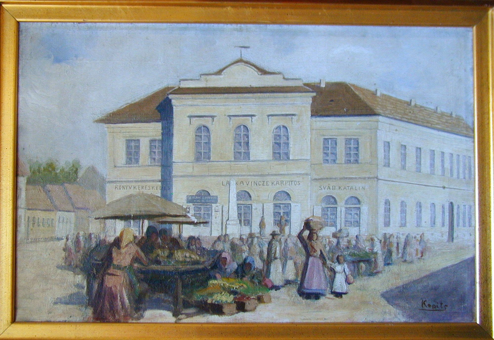 A régi gimnázium Kaposvárott (Rippl-Rónai Múzeum CC BY-NC-SA)