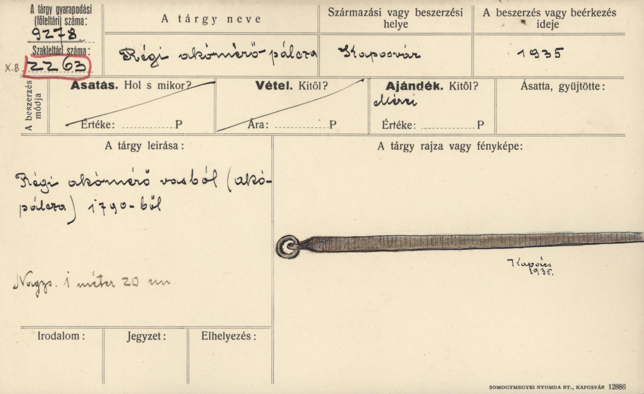 Akópálca (Rippl-Rónai Múzeum CC BY-NC-ND)