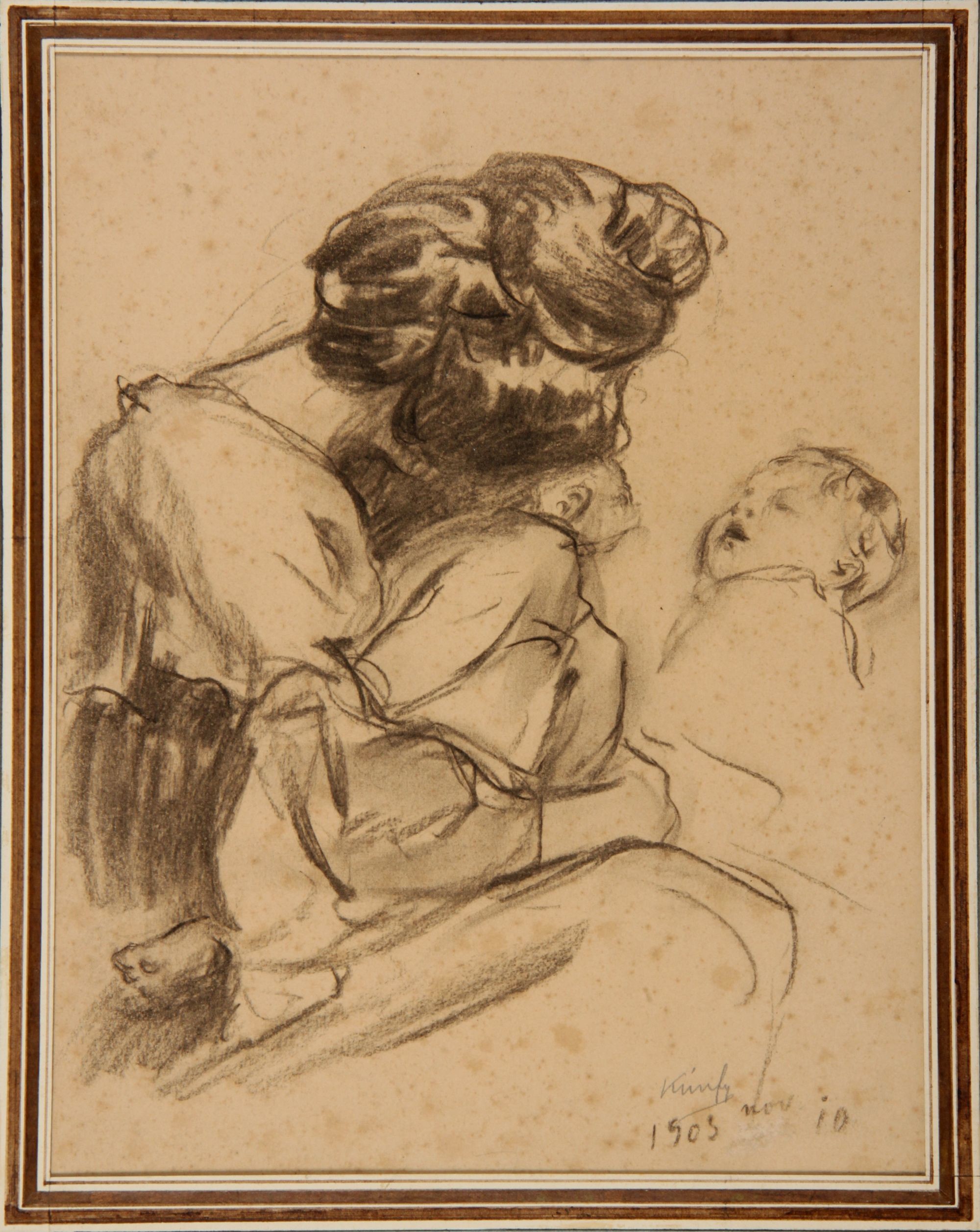 Anya gyermekével (Rippl-Rónai Múzeum CC BY-NC-SA)