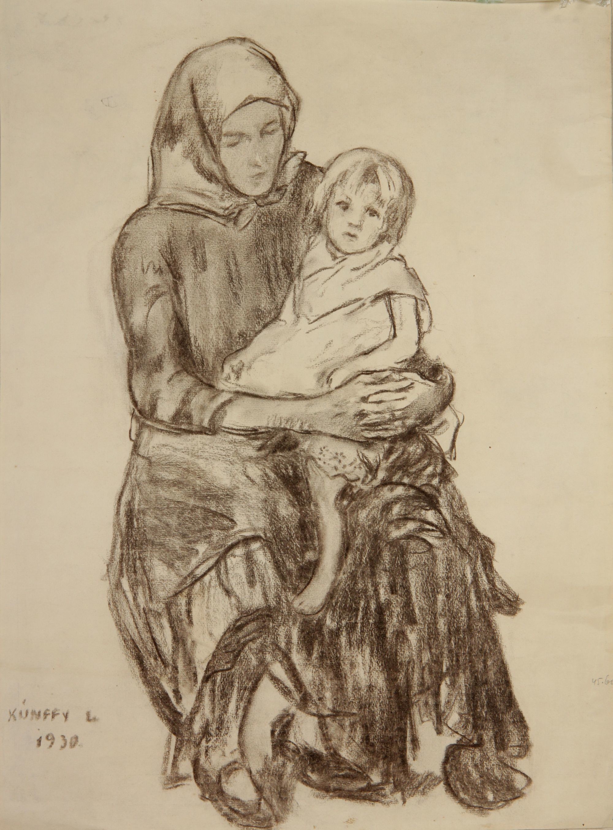 Anya gyermekével/Anya lányával (Rippl-Rónai Múzeum CC BY-NC-SA)