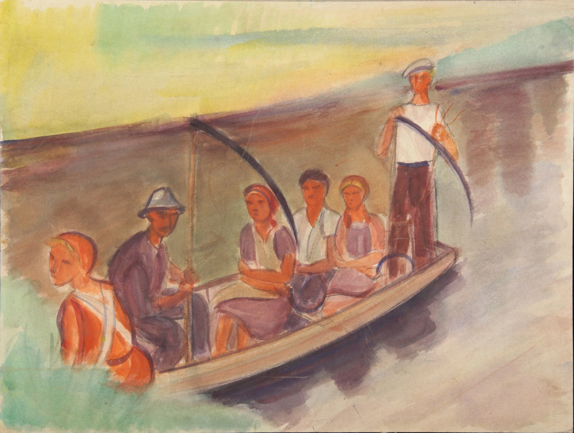 Aratók csónakban (Rippl-Rónai Múzeum CC BY-NC-SA)