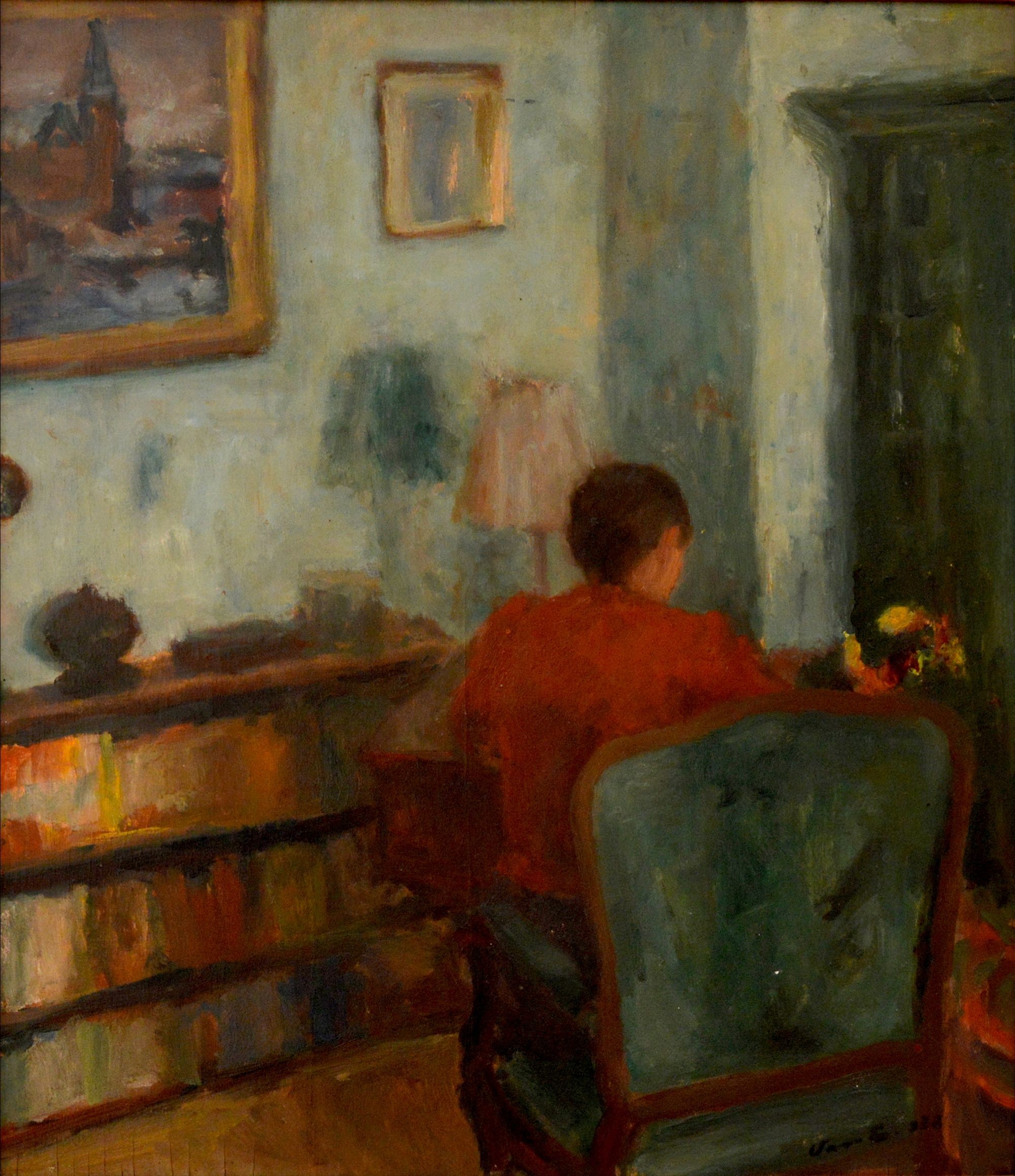 Asztalnál ülő nő (Rippl-Rónai Múzeum CC BY-NC-ND)