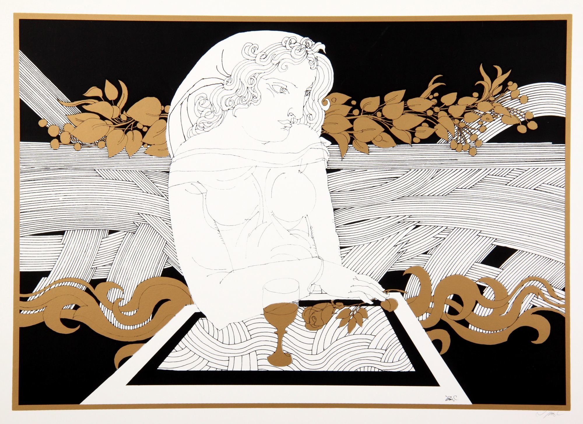Asztalon könyöklő nő (Rippl-Rónai Múzeum CC BY-NC-SA)