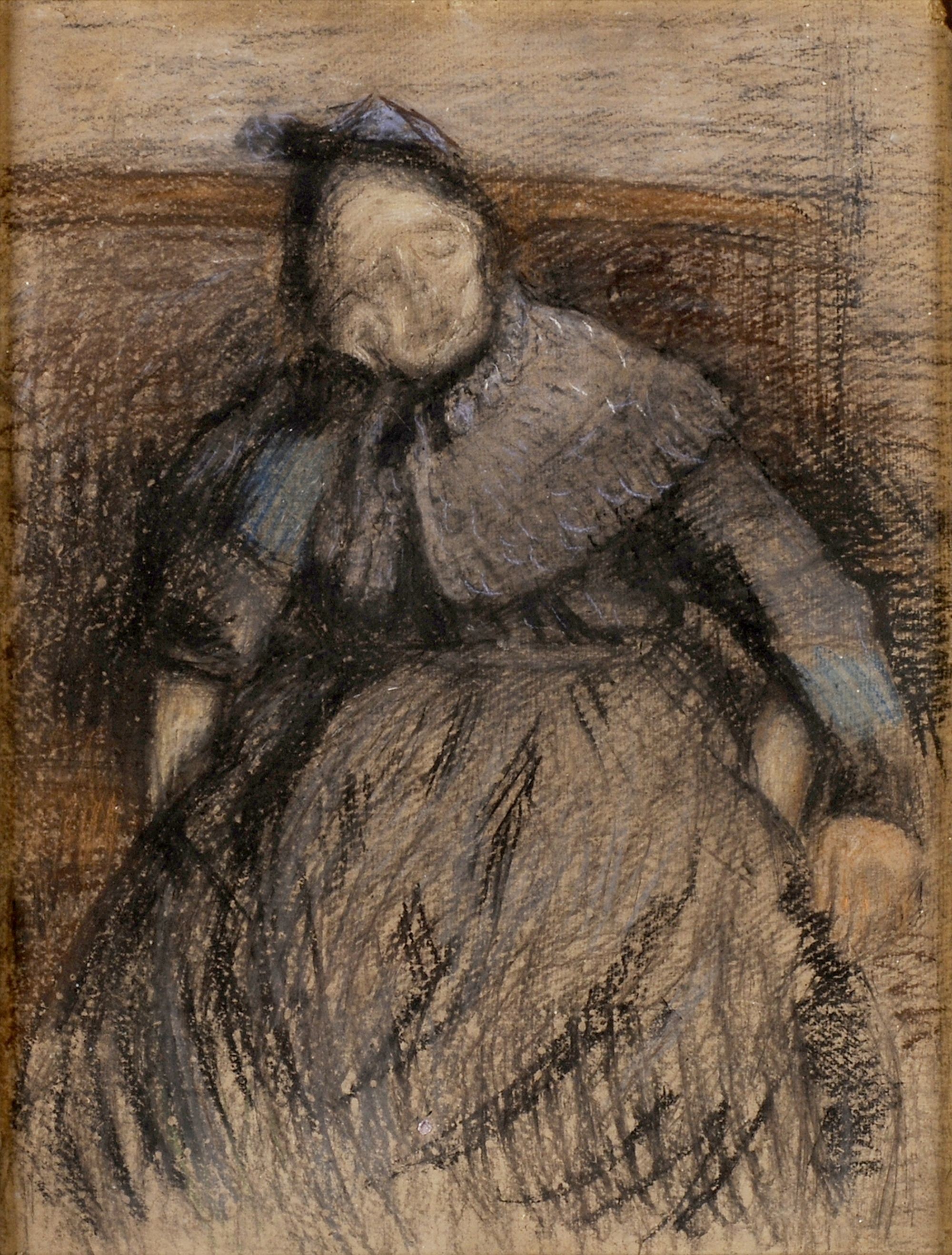 Bóbiskoló öregasszony (Rippl-Rónai Múzeum CC BY-NC-SA)