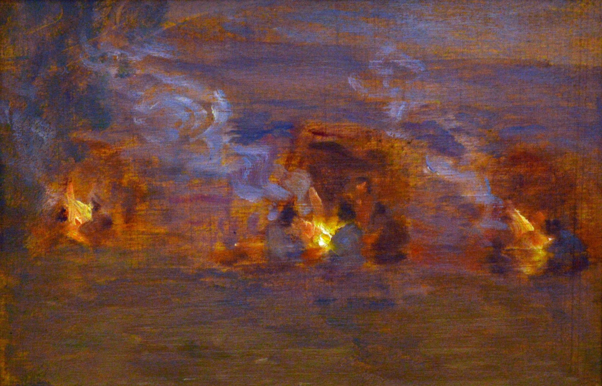 Cigányok a tűznél (Rippl-Rónai Múzeum CC BY-NC-ND)
