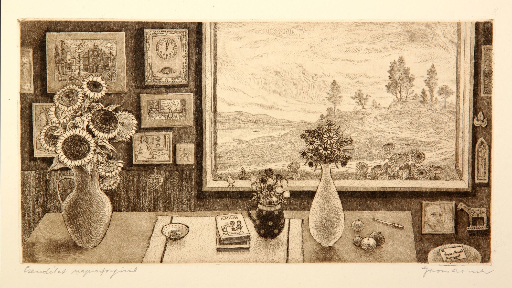 Csendélet napraforgóval (Rippl-Rónai Múzeum CC BY-NC-SA)