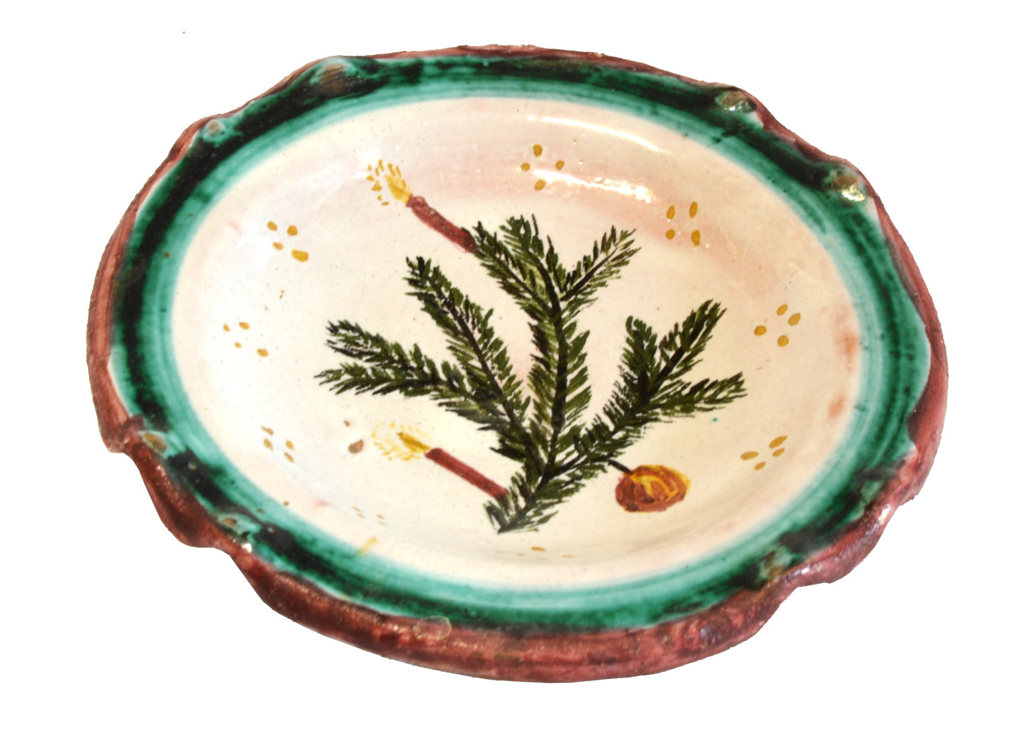 "Fenyőágas" tányérka (Rippl-Rónai Múzeum CC BY-NC-SA)