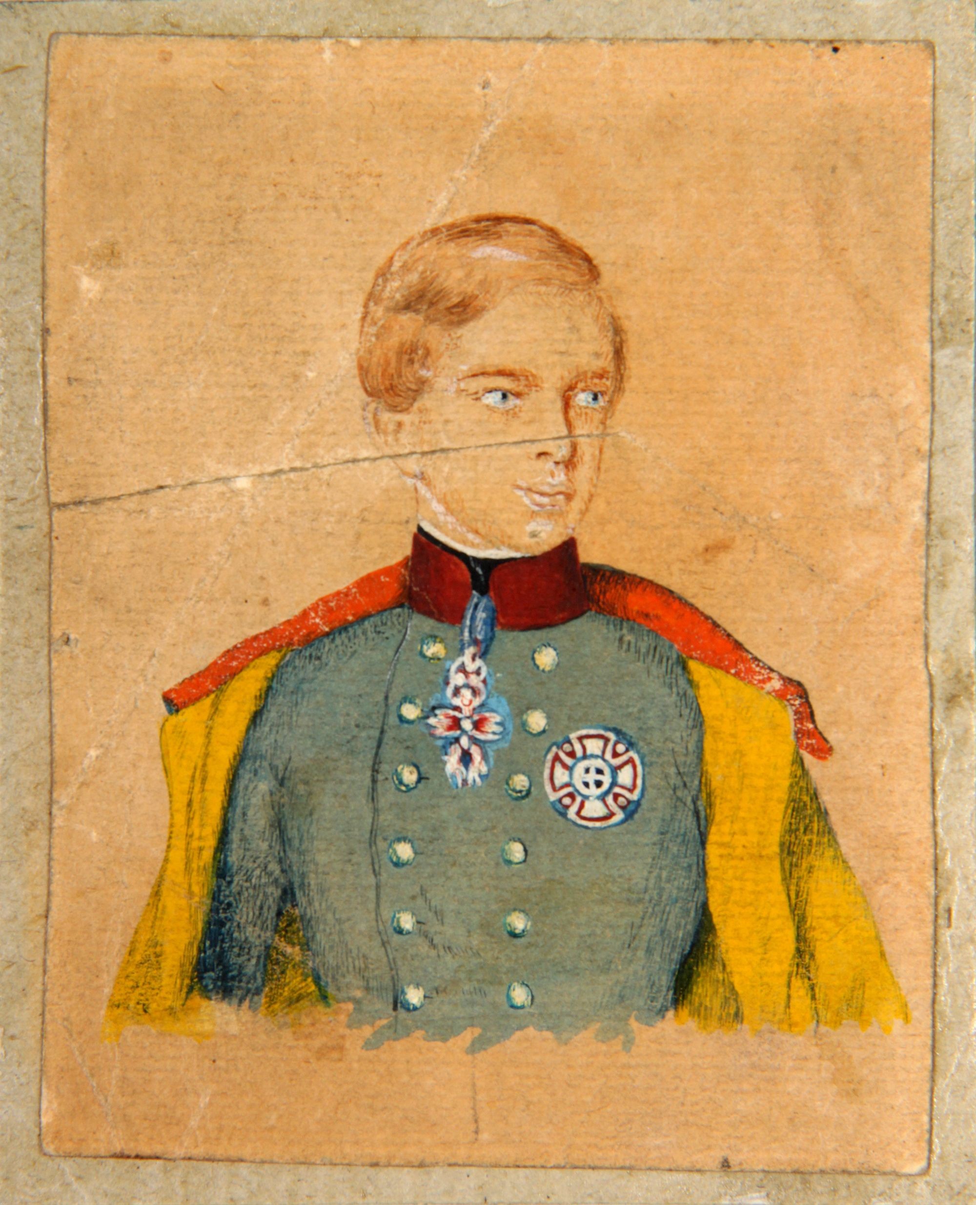 Ferenc József fiatalkori arcképe (Rippl-Rónai Múzeum CC BY-NC-SA)