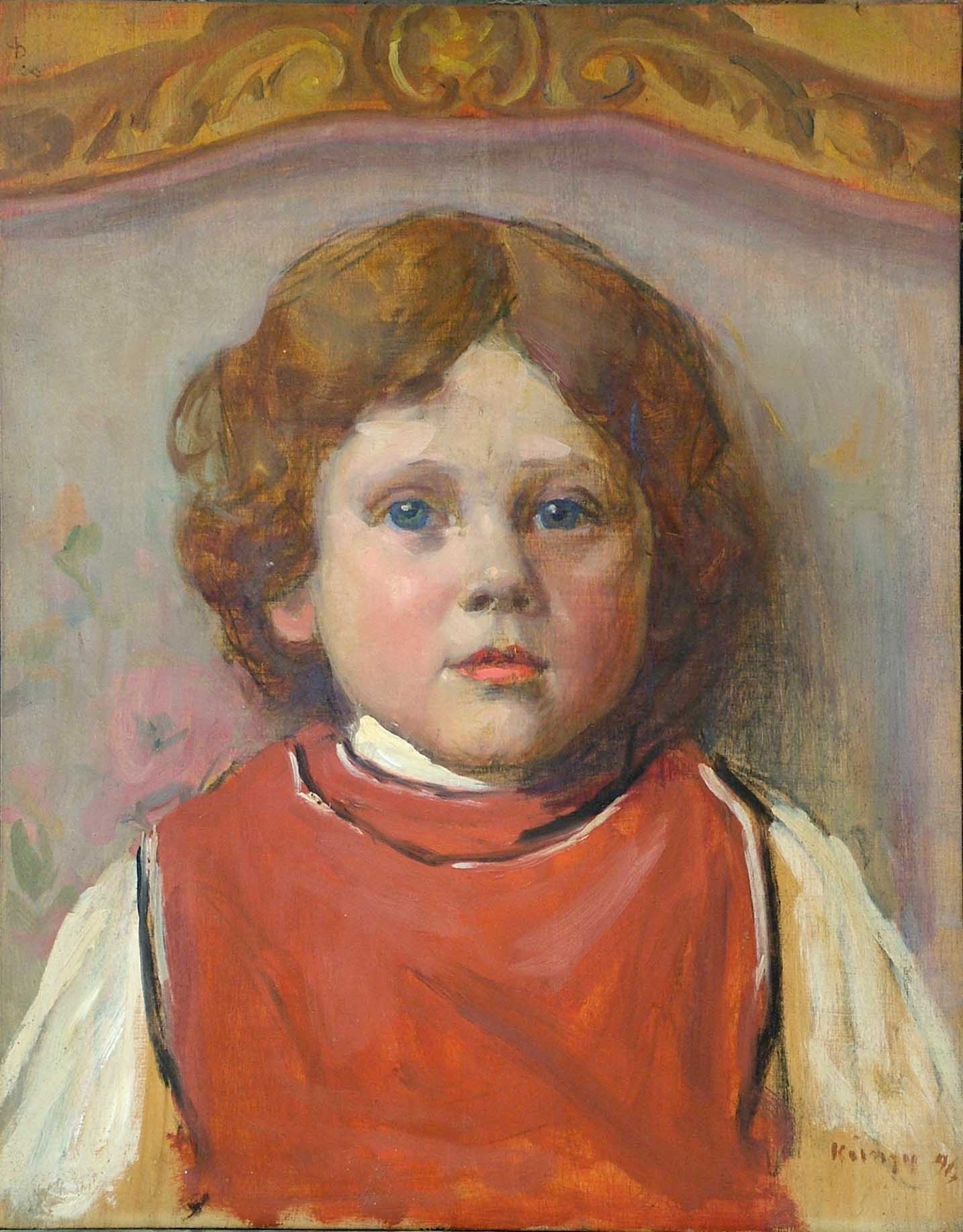 Fiam piros kötényben (Rippl-Rónai Múzeum CC BY-NC-ND)