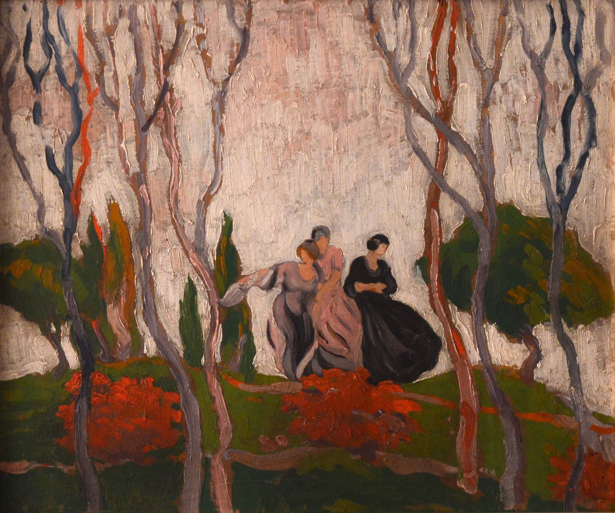 Három nő fák között (Rippl-Rónai Múzeum CC BY-NC-ND)