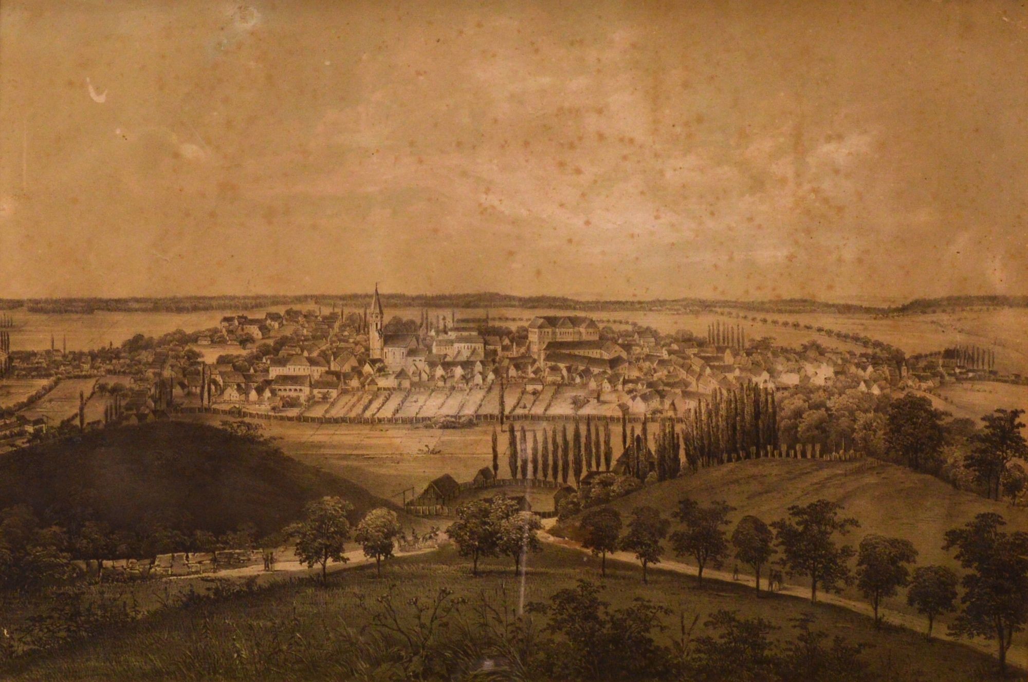 Kaposvár 1861 táján (Rippl-Rónai Múzeum CC BY-NC-SA)