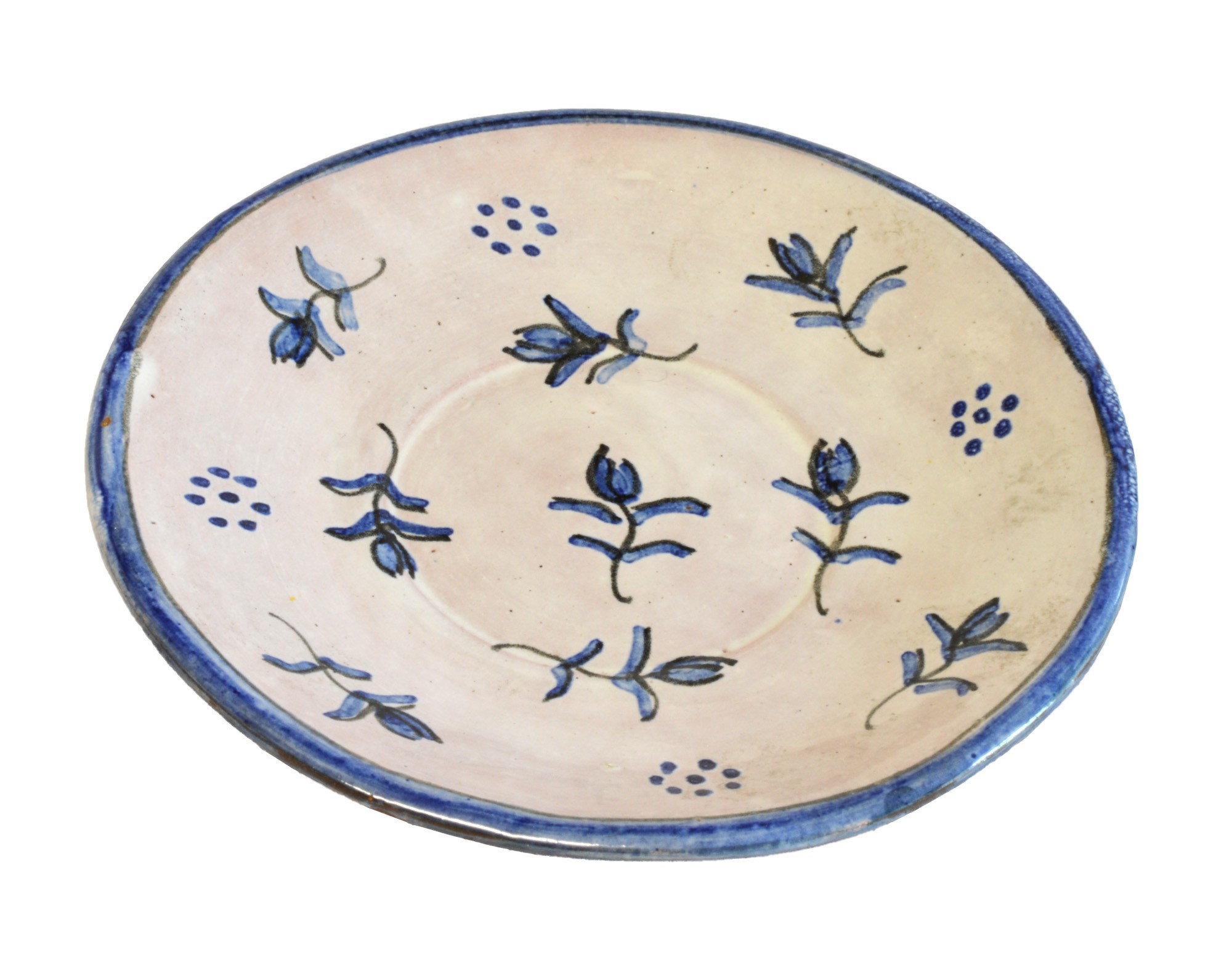 "Kékvirágos" tányérka (Rippl-Rónai Múzeum CC BY-NC-SA)