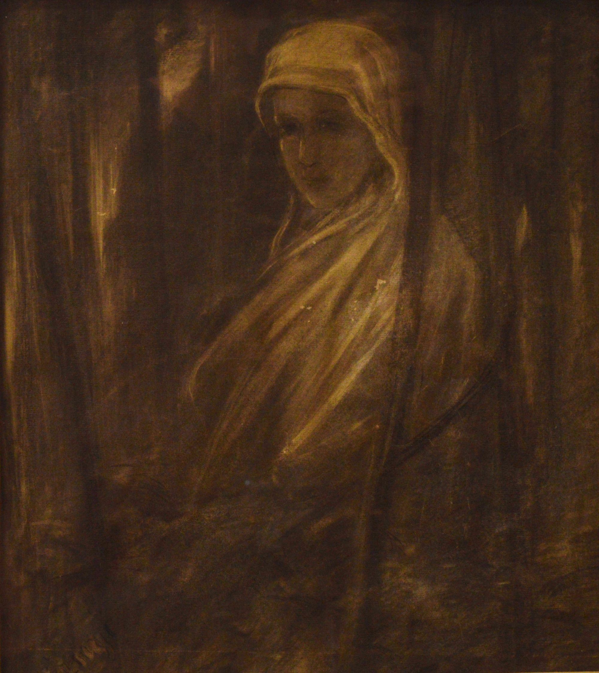 Kendős nő (Rippl-Rónai Múzeum CC BY-NC-SA)