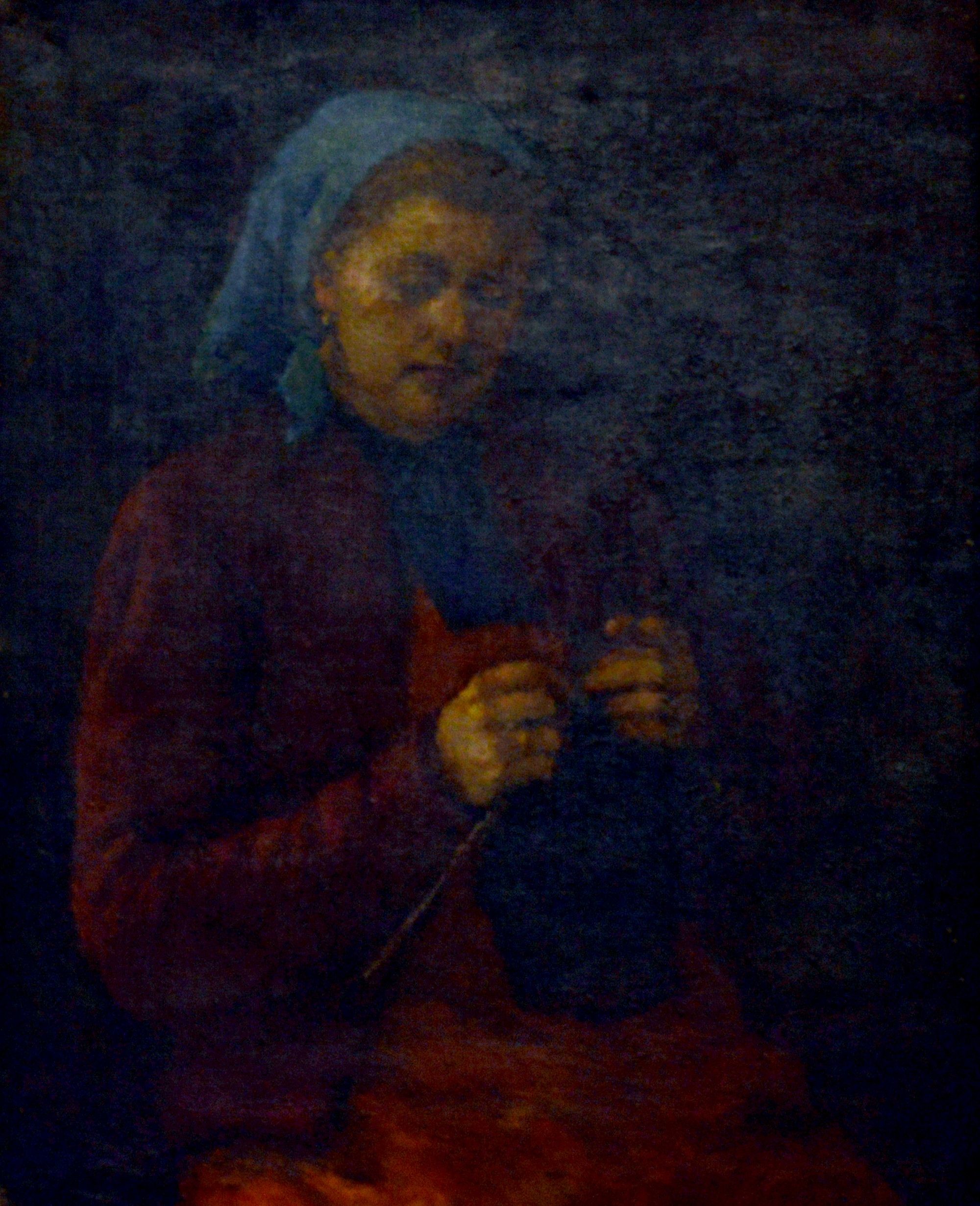 Kötögető asszony (Rippl-Rónai Múzeum CC BY-NC-ND)