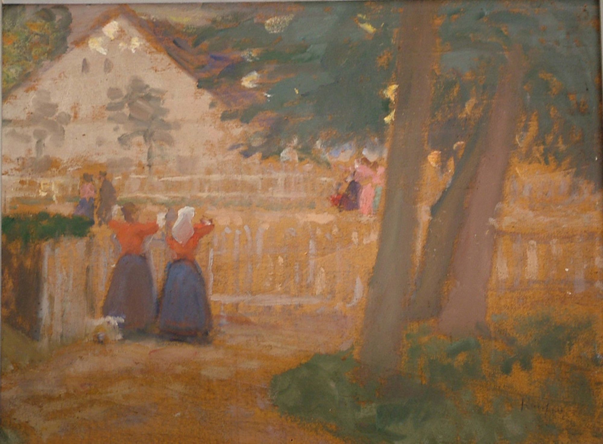 Lányok a kerítésnél (Rippl-Rónai Múzeum CC BY-NC-ND)