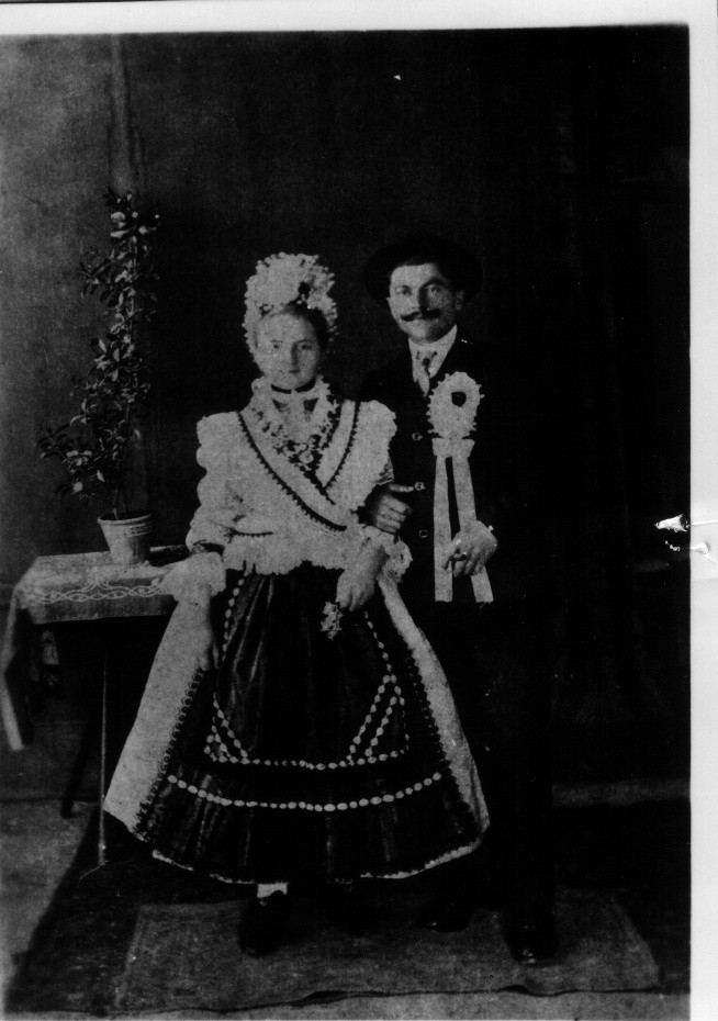 Menyasszony és vőlegény 1918-ból (Rippl-Rónai Múzeum CC BY-NC-ND)