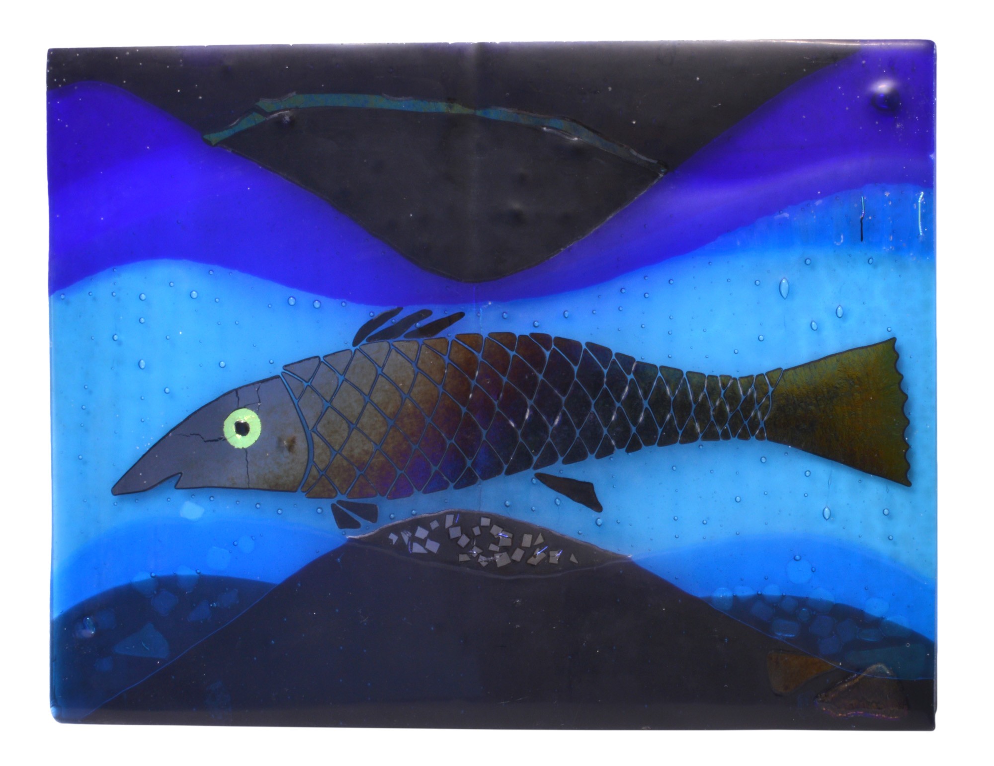 "Mint hal a vízben" üvegkép (Rippl-Rónai Múzeum CC BY-NC-SA)