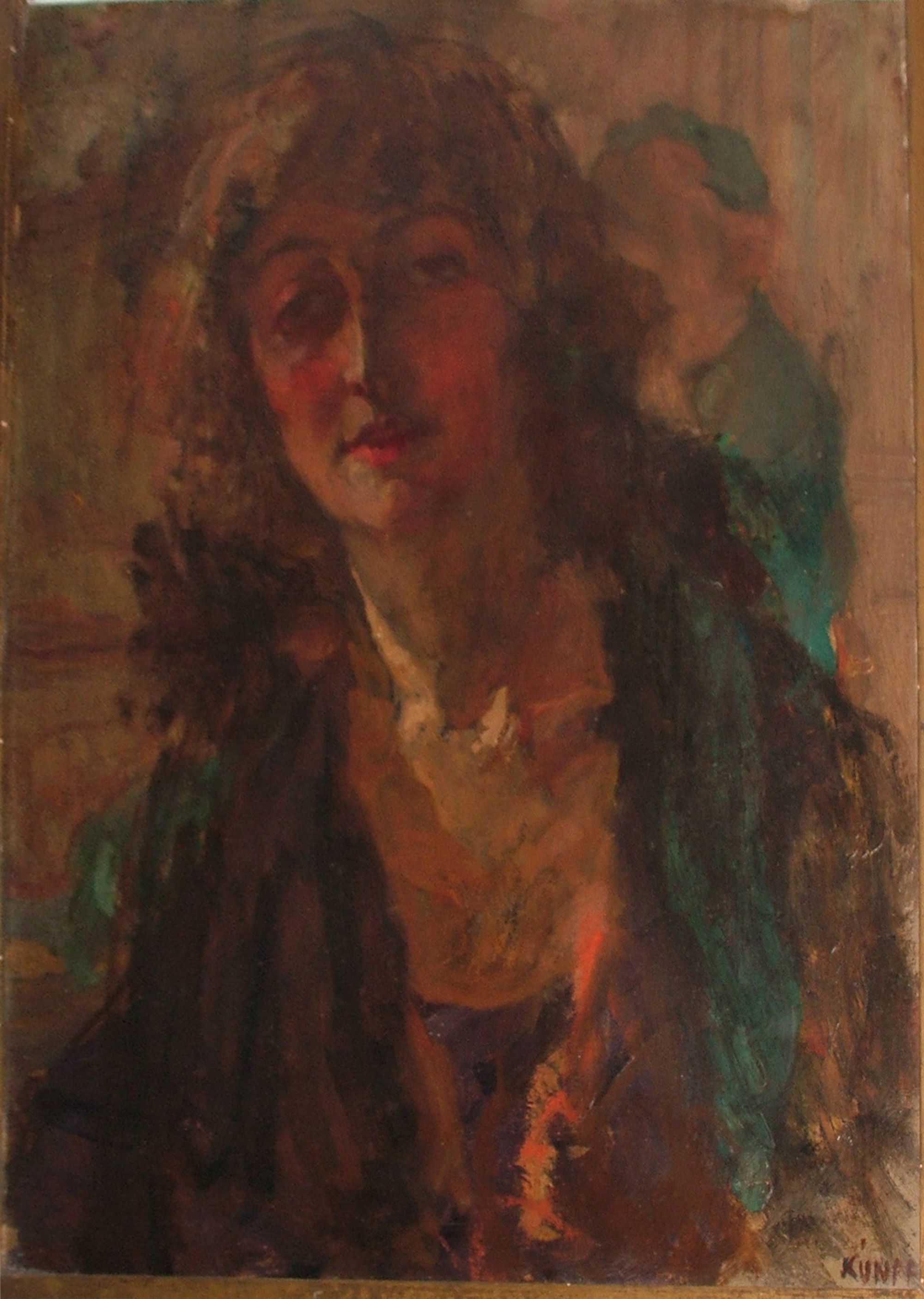 Nő barnablúzban (Rippl-Rónai Múzeum CC BY-NC-ND)