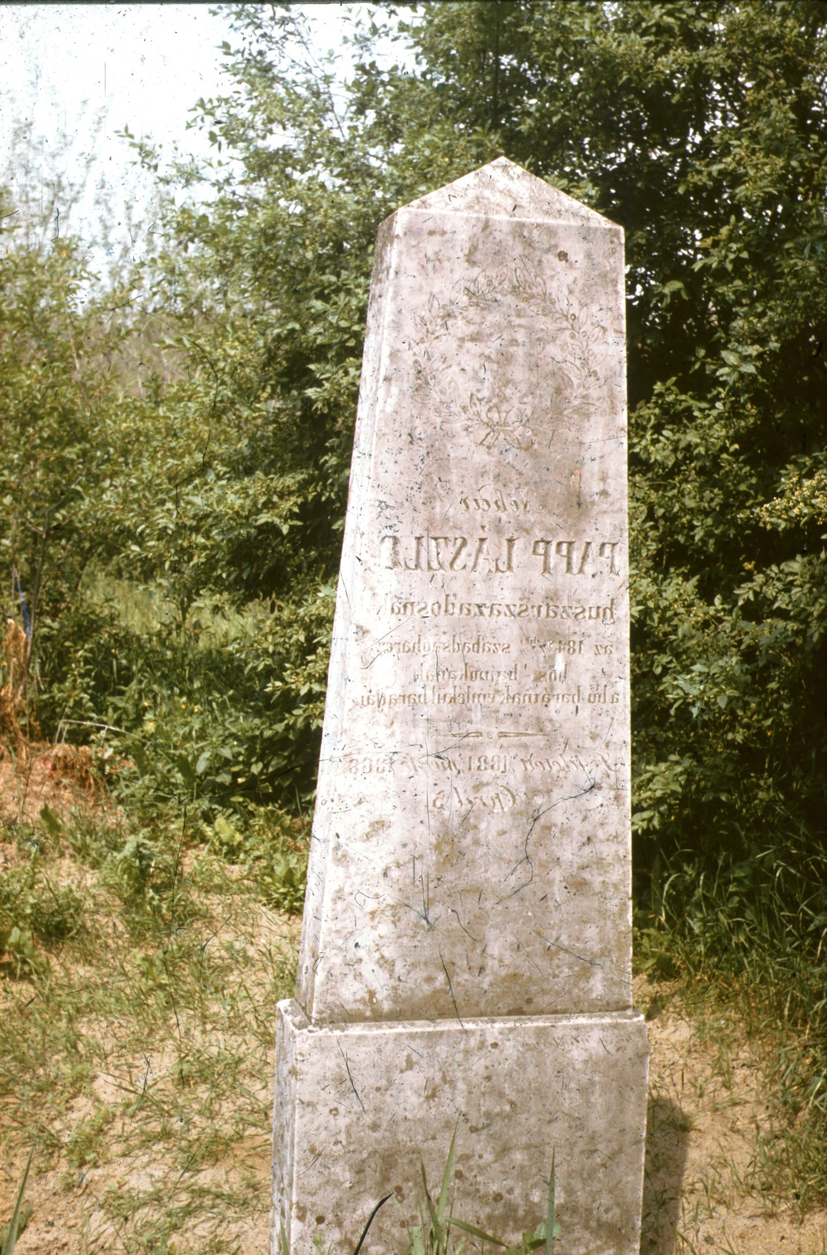 Papp László 1848-as huszár százados síremléke (1831-1868) (Rippl-Rónai Múzeum CC BY-NC-ND)