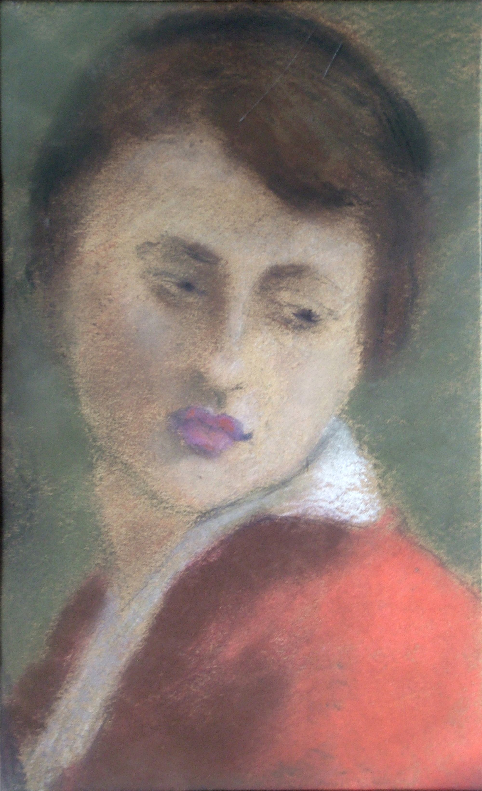 Pirosblúzos nő (Rippl-Rónai Múzeum CC BY-NC-ND)