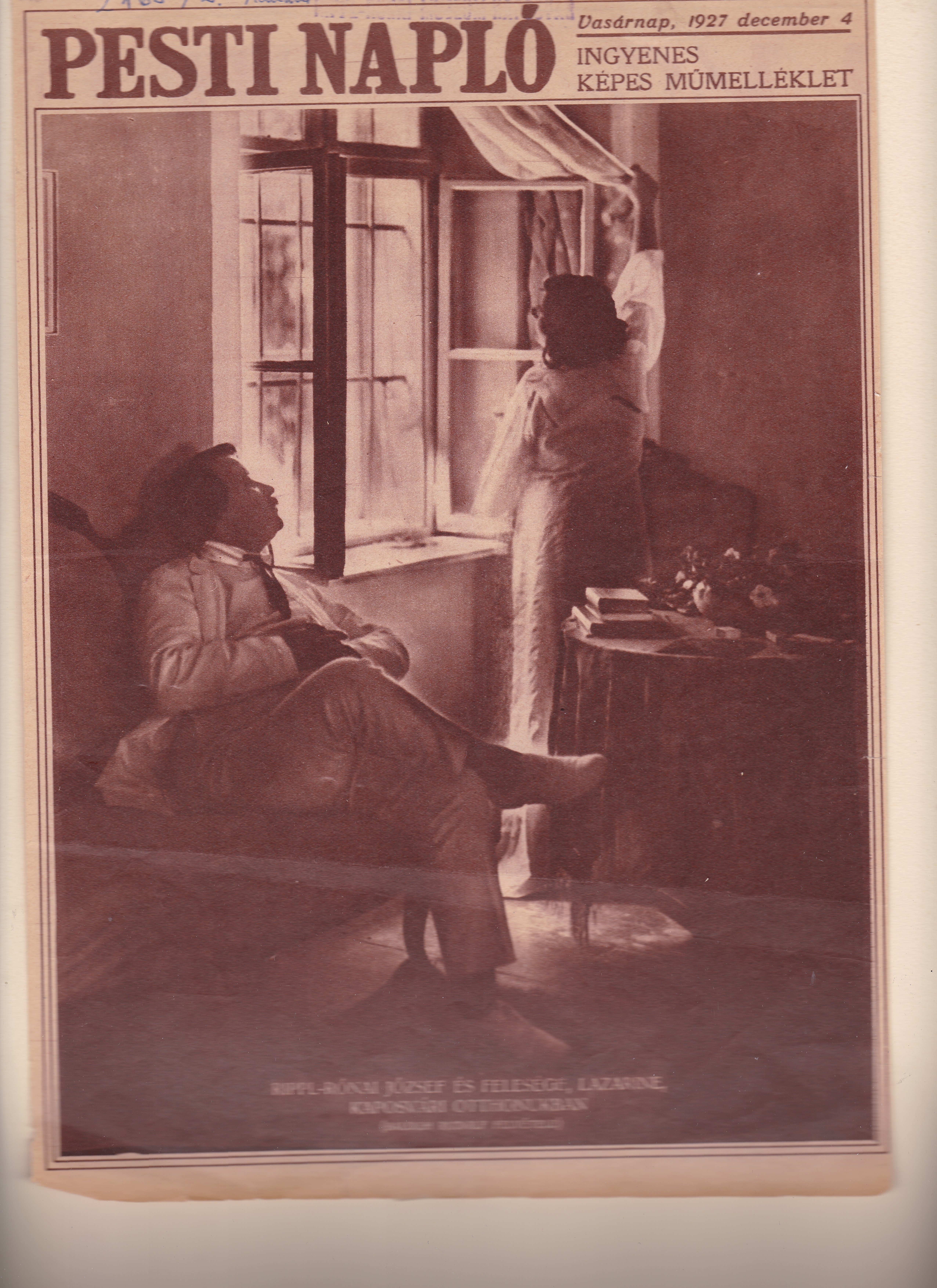Rippl-Rónai József és felesége Lazarine a kaposvári otthonukban (Rippl-Rónai Múzeum CC BY-NC-ND)
