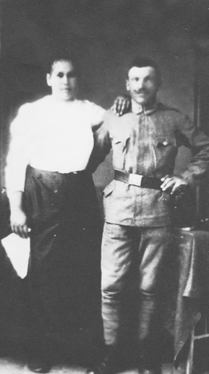 Szennai házaspár. Dávid János és felesége Nagy Mária 1.világháború (Rippl-Rónai Múzeum CC BY-NC-ND)