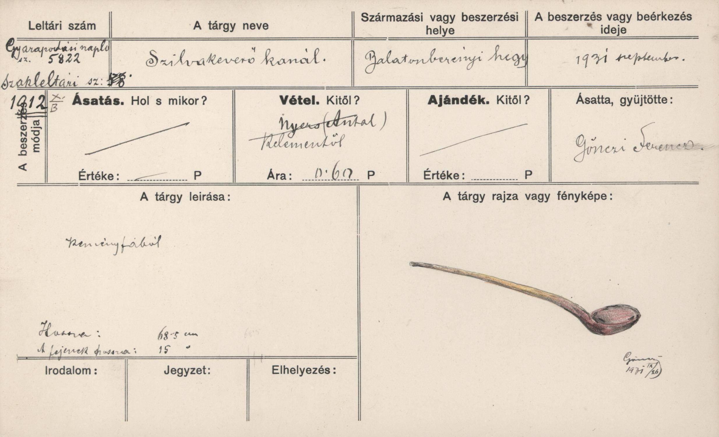 Szilvakeverő kanál (Rippl-Rónai Múzeum CC BY-NC-ND)