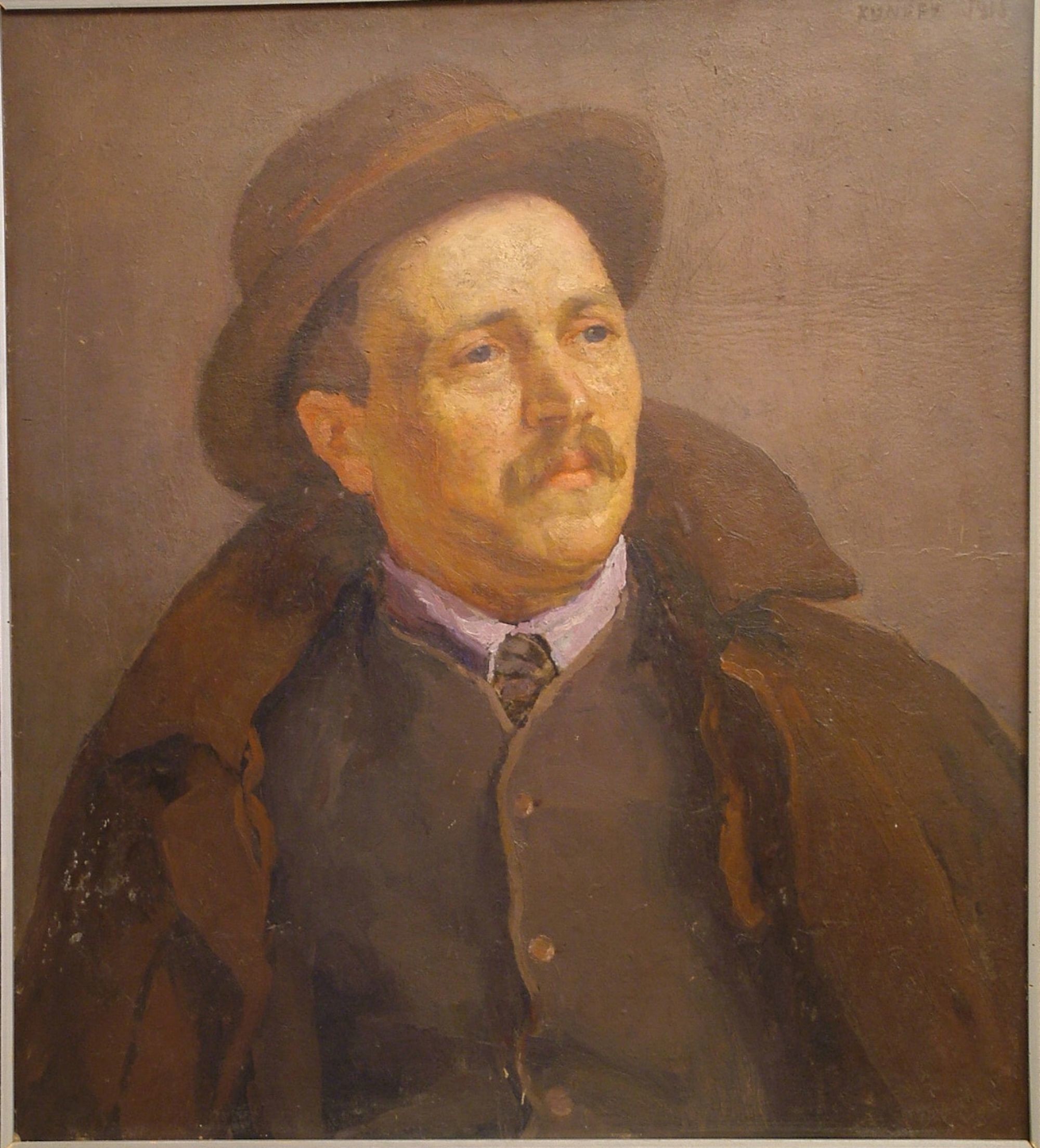 Szlányi Lajos festőművész arcképe (Rippl-Rónai Múzeum CC BY-NC-ND)