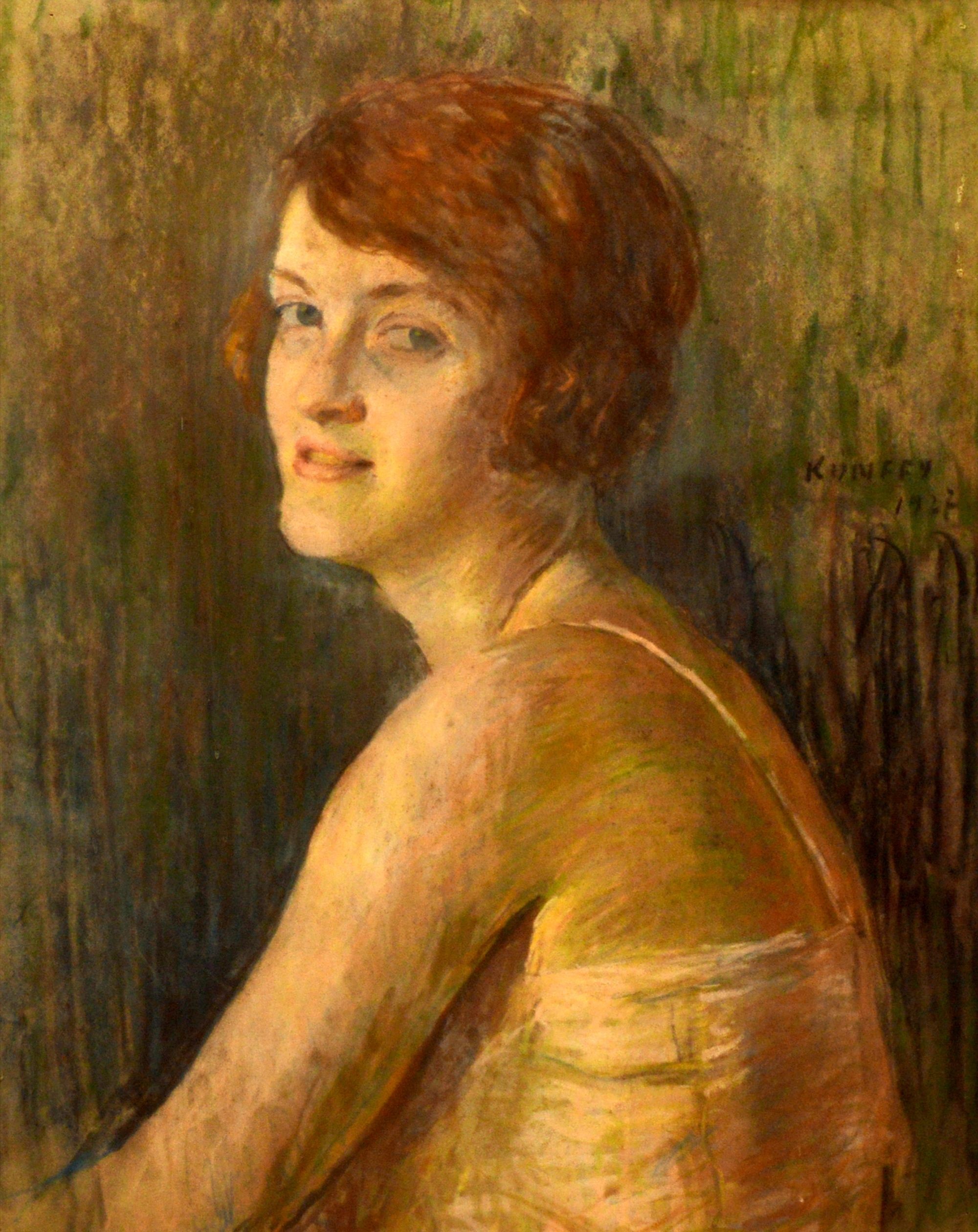 Tanulmány, nő vörös hajjal (Rippl-Rónai Múzeum CC BY-NC-ND)