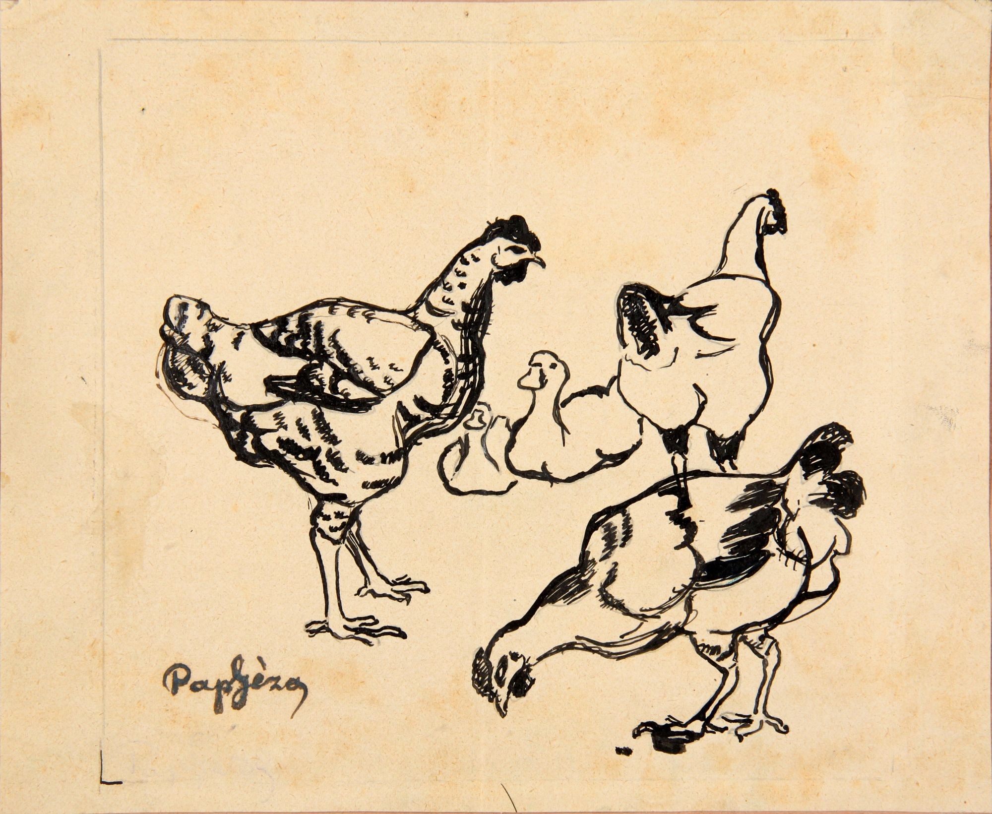 Tyúkok és kacsák (Rippl-Rónai Múzeum CC BY-NC-SA)