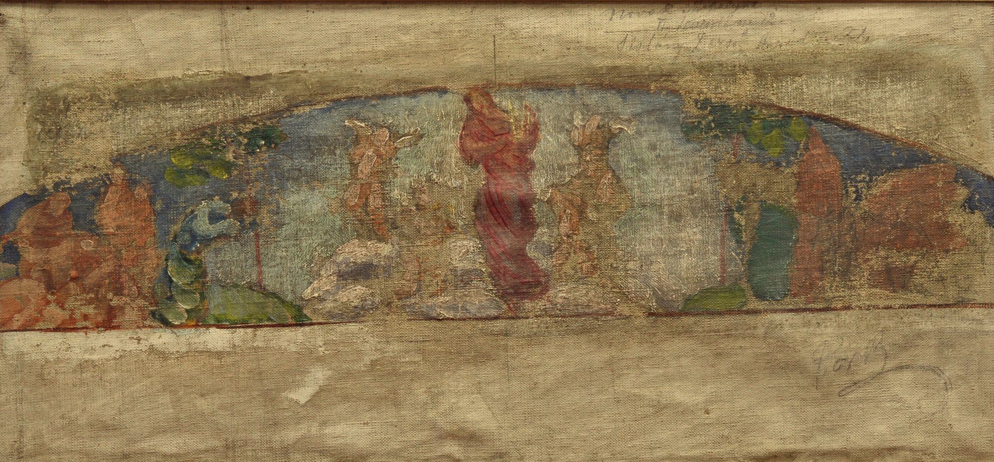 Vázlat a Népopera freskójához (Rippl-Rónai Múzeum CC BY-NC-ND)