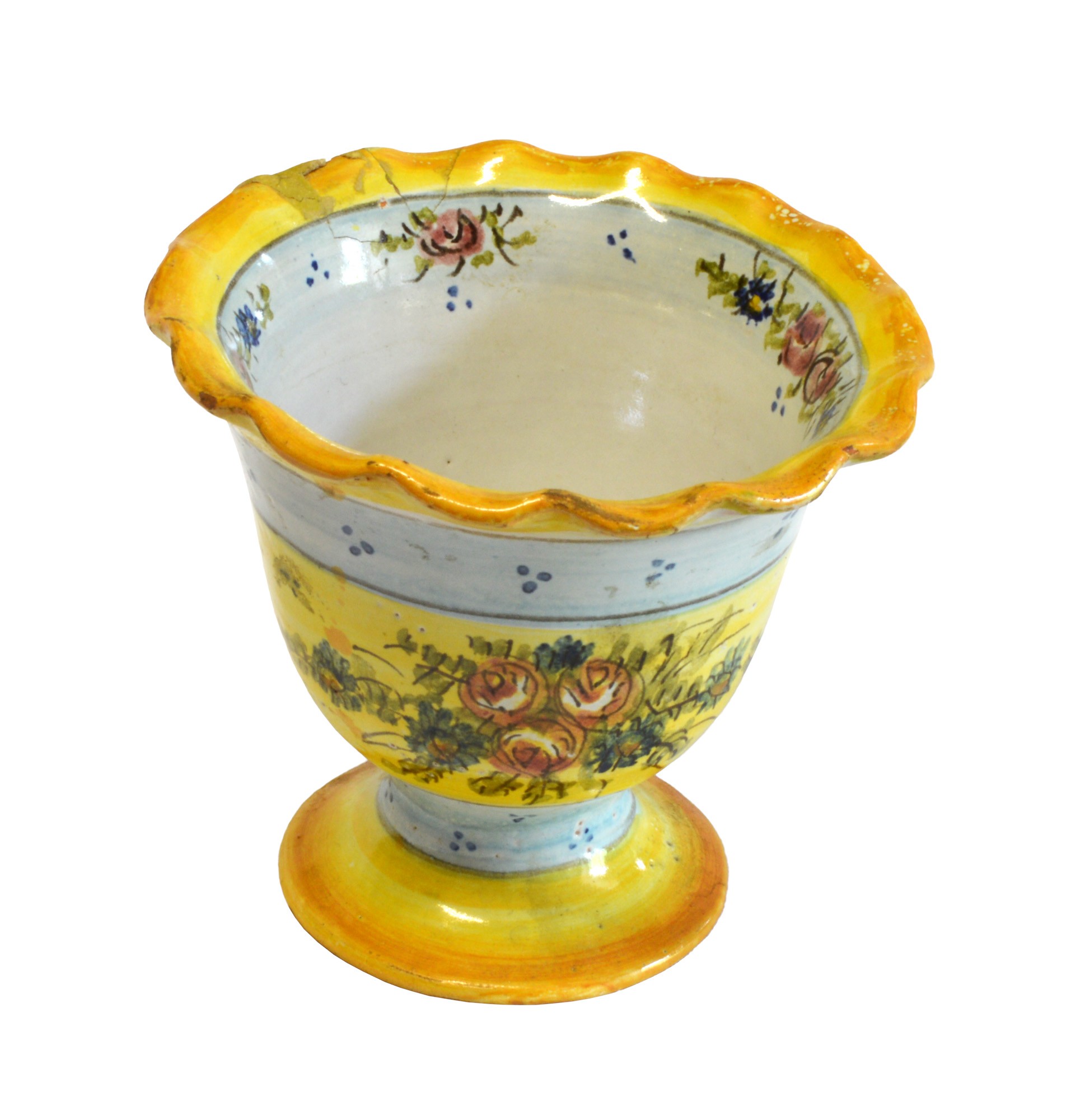 Virágcsokros talpas pohár (Rippl-Rónai Múzeum CC BY-NC-SA)