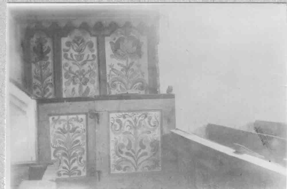 A szennai református templom Mózes padja /épült 1785/ a restaurálás előtt /1948/ (Rippl-Rónai Múzeum CC BY-NC-ND)