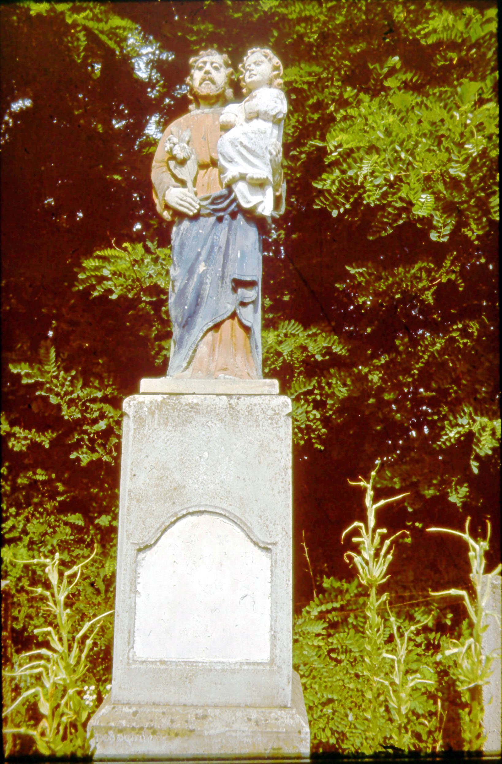 Babócsai Szent József utcában levő Szent József a kisdeddel szobor (Rippl-Rónai Múzeum CC BY-NC-ND)