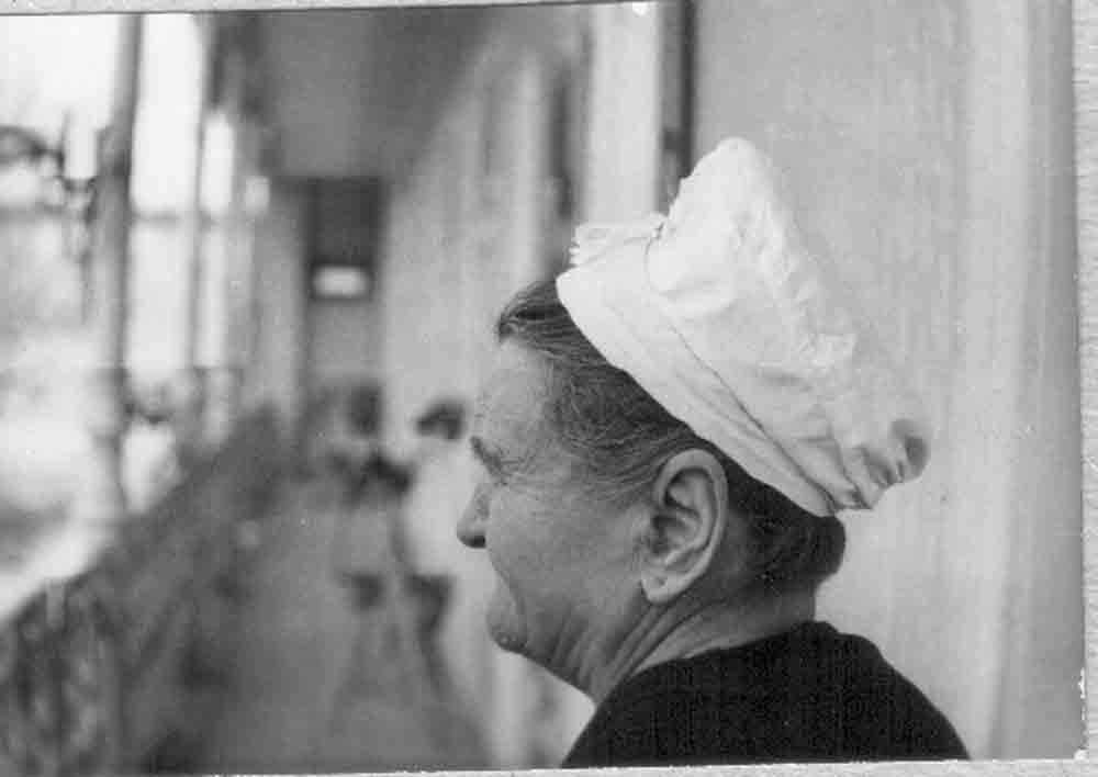 Idős asszony hétköznapi fejviselete 1971 (Rippl-Rónai Múzeum CC BY-NC-ND)